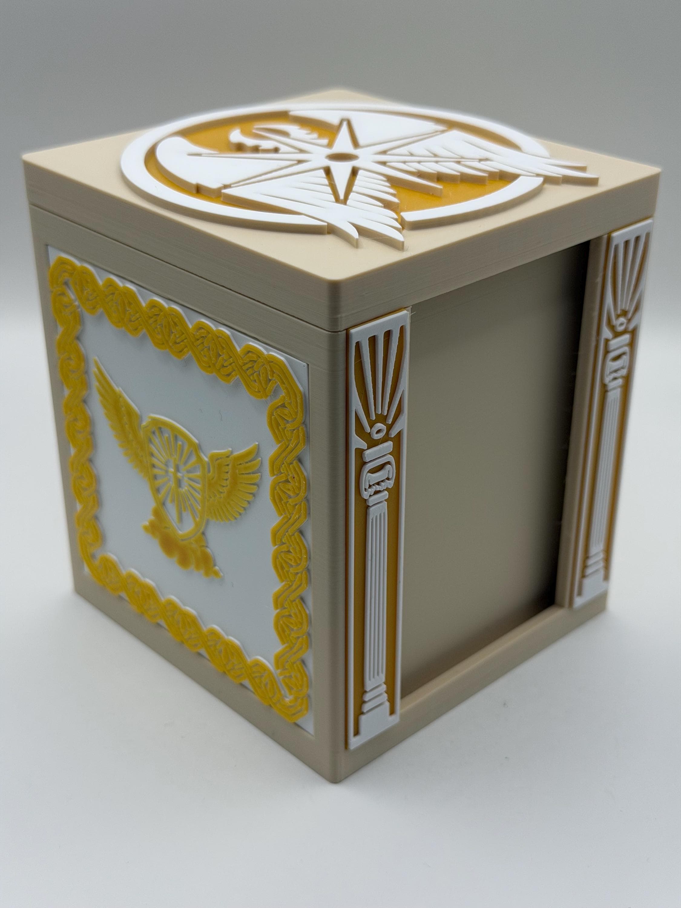 MTG EDH Deck Box | Angel Theme Deck Box  Commander Showcase Display Slot with Toploader | Magnetic Top Fantasy Gaming Cards Organizer - image 4