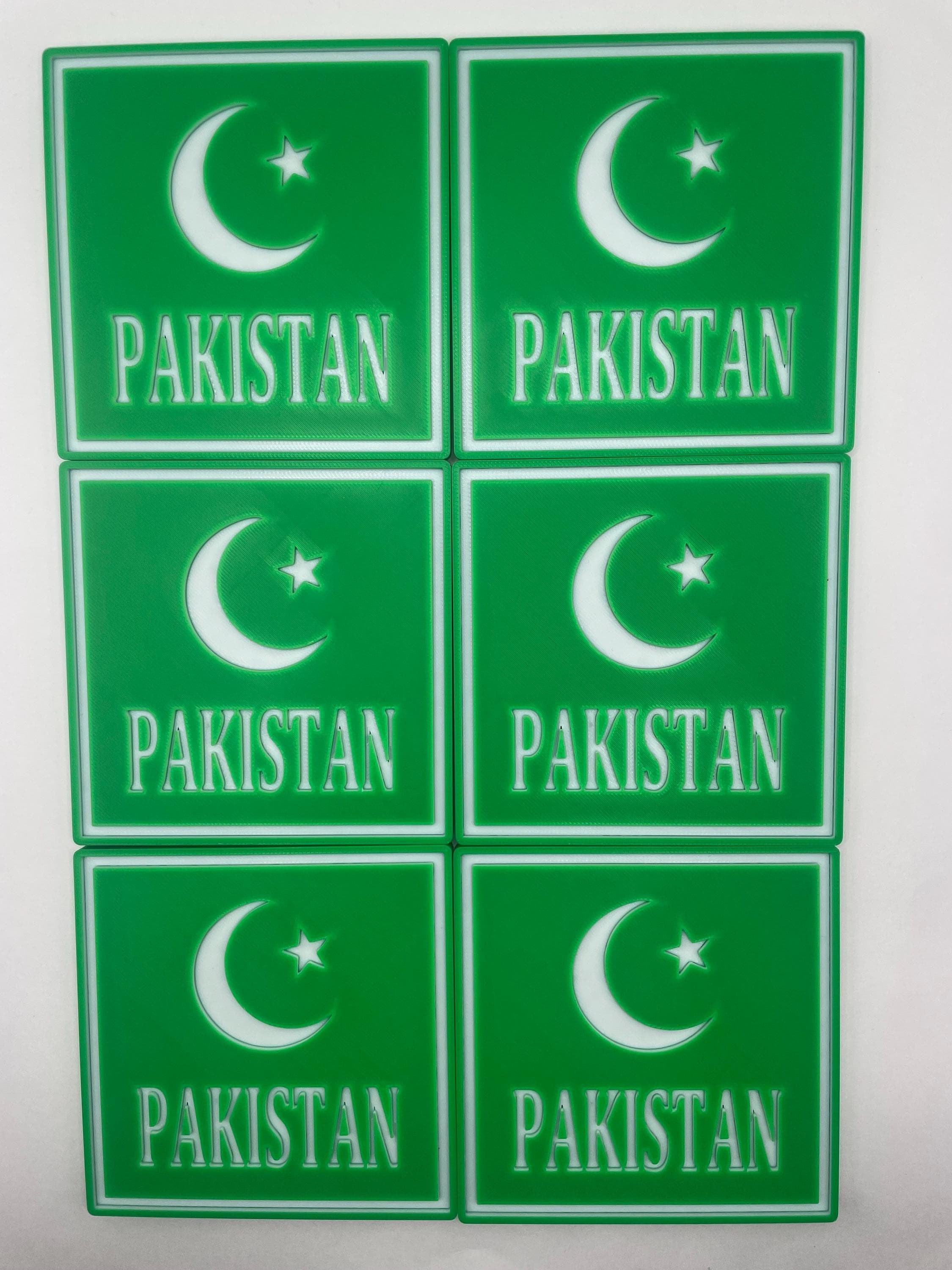 Pakistan Coaster Set of 6 | Patriotic Decor | Pakistan Zindabad | Cultural Gift | Drink Coasters | Housewarming Gift - image 3