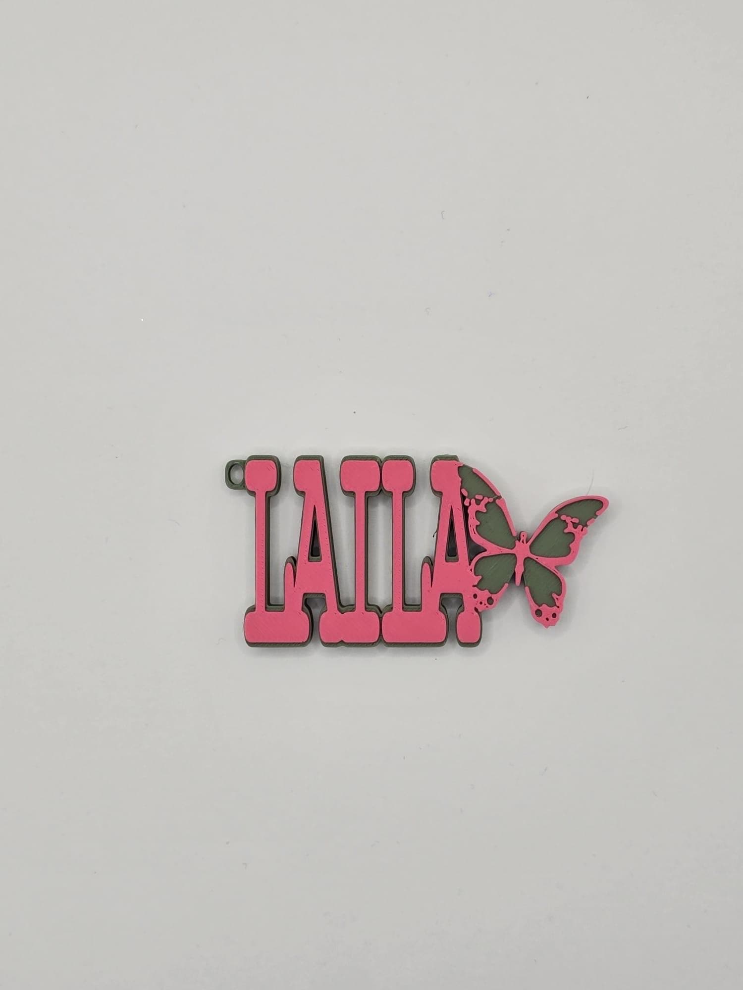 Personalized Keychain, Custom Name, Butterfly Charm, Gift for Girls, Backpack Tag, Nameplate Keychain, Cute Keychain - image 5