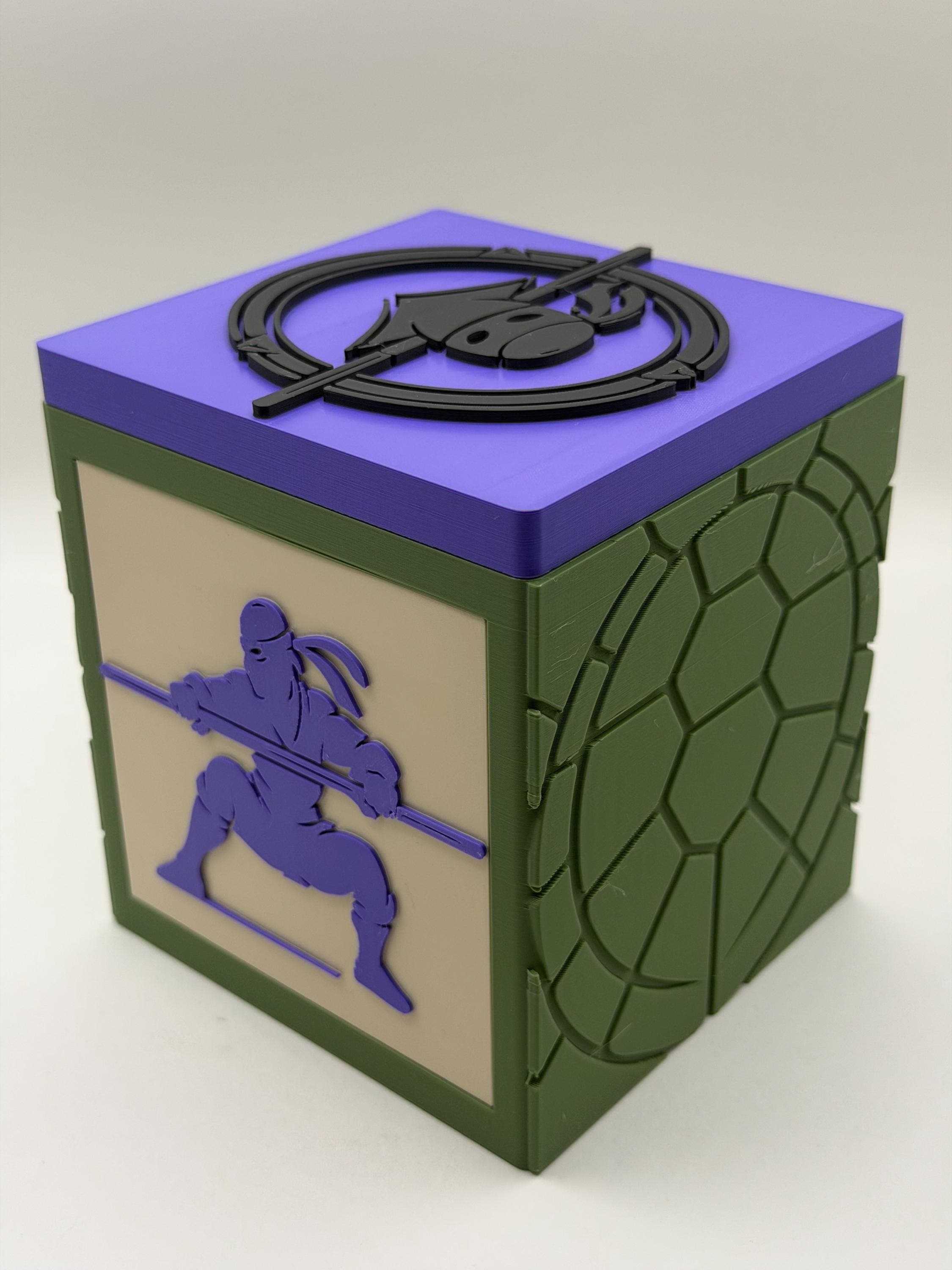 MTG EDH Deck Box | Purple Ninja Theme Deck Box Commander Showcase Display Slot with Toploader | Magnetic Top Gaming Cards Organizer - image 5