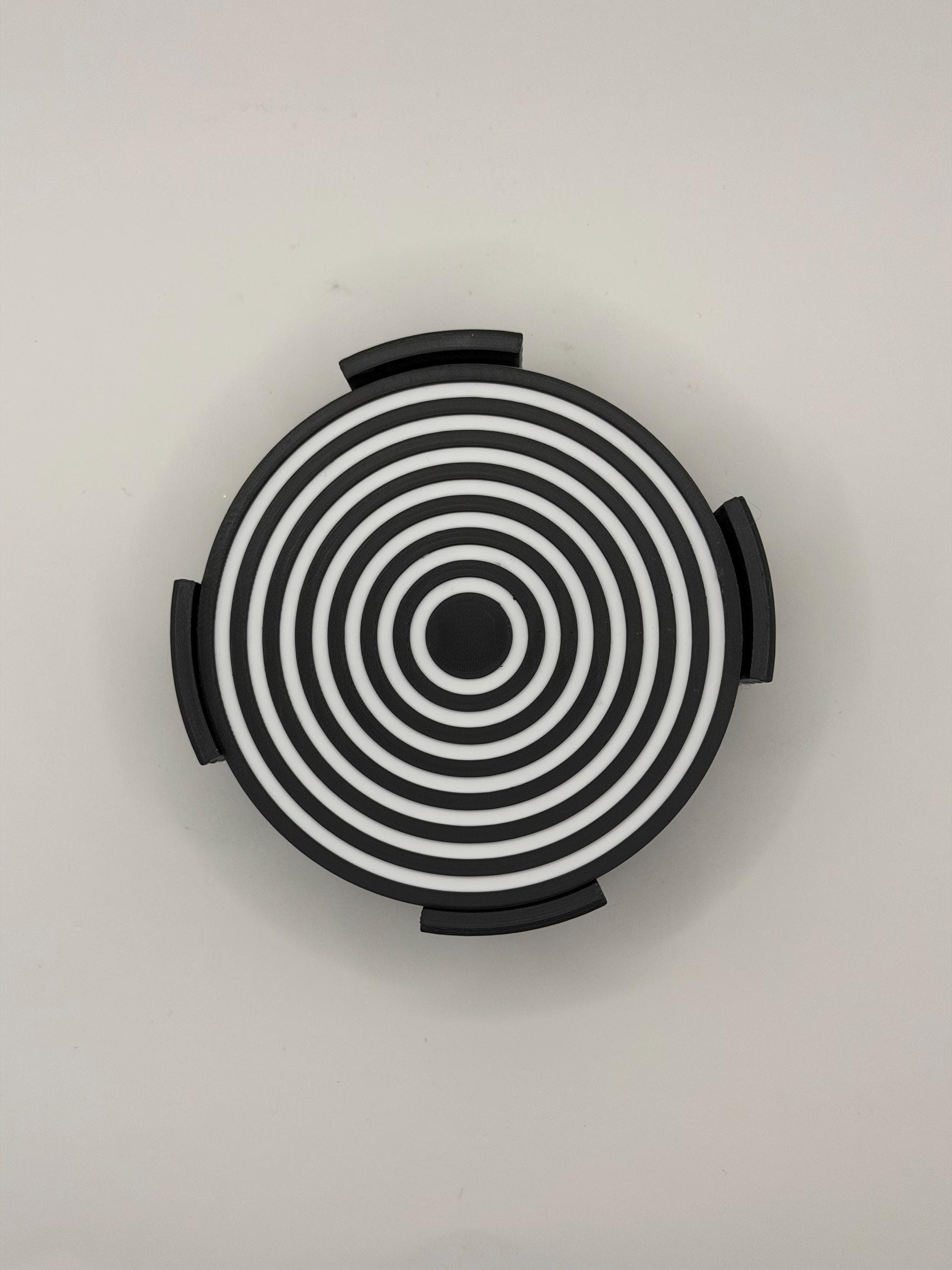 Geometric Coasters 6 pc with Holder | Unique 3D Printed Housewarming Gift | Minimalist Modern Desk Decor | Drinkware Accessory - image 5