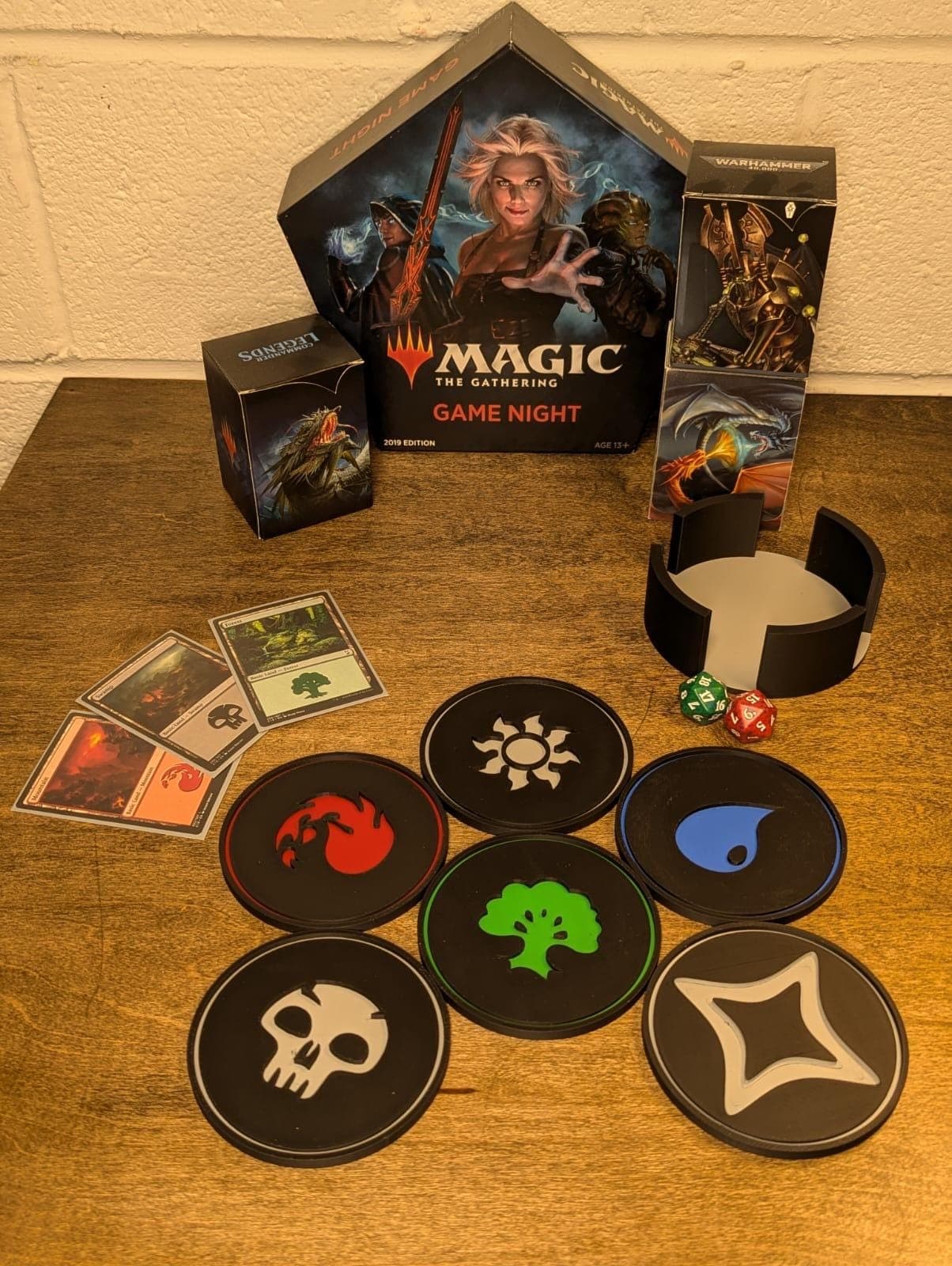 Bring Magic to Your Tabletop with this Set of 6 - Magic The Gathering Inspired Mana Coasters - Great Gift for Gamers! - image 4