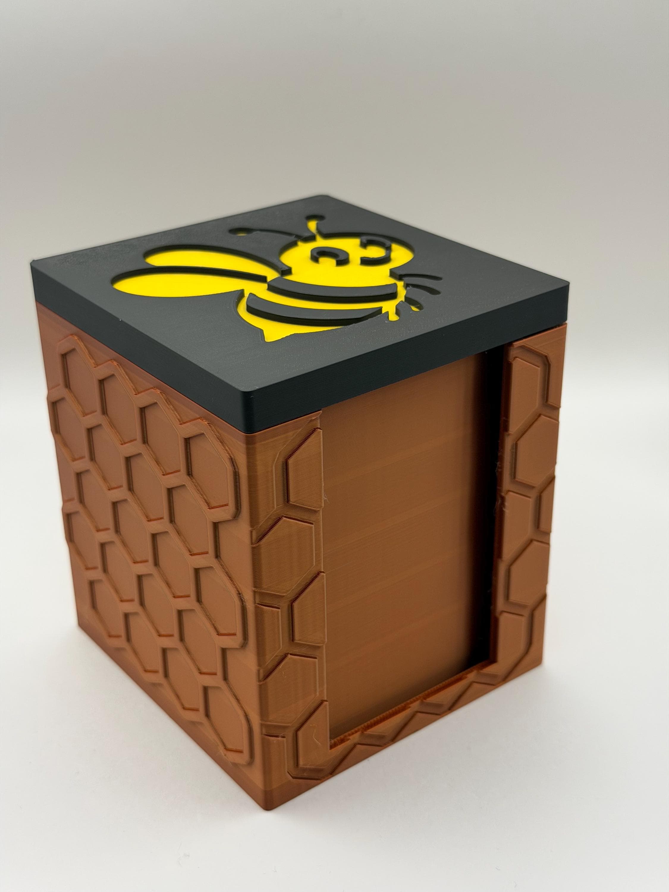 MTG EDH Deck Box | Bee Theme Deck Box  Commander Showcase Display Slot with Toploader | Magnetic Top Fantasy Gaming Cards Organizer - image 4