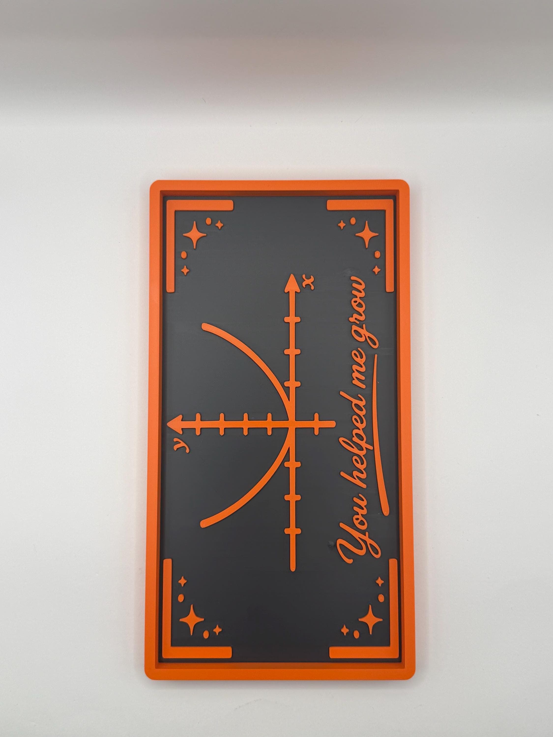 Math Teachers Desk Organizer Gift - 3D Printed Tray - Classroom Decor - STEM Teacher Gift - Graph Design - image 4