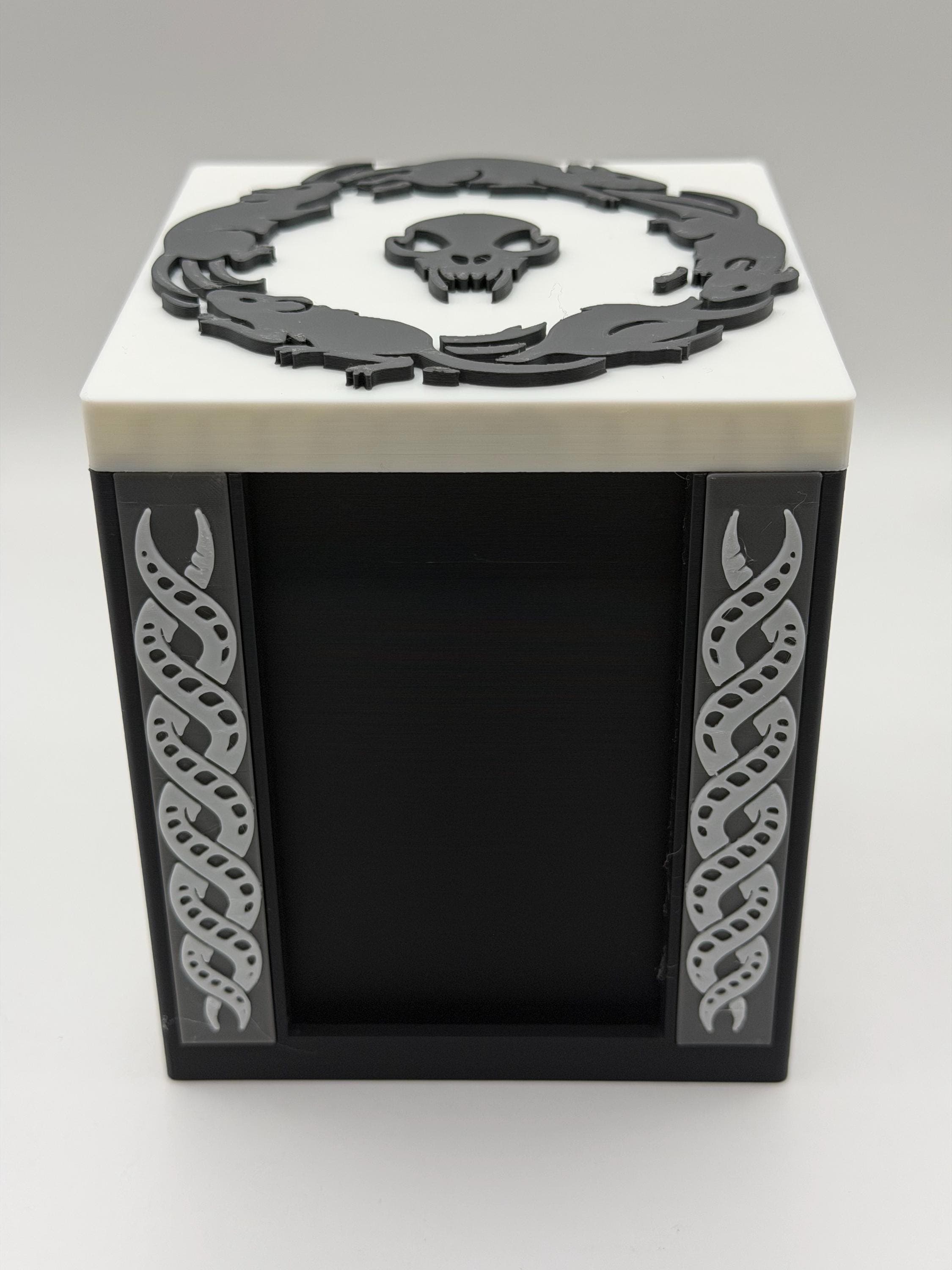 MTG EDH Deck Box | Rats Theme Deck Box  Commander Showcase Display Slot with Toploader | Magnetic Top Fantasy Gaming Cards Organizer - image 3
