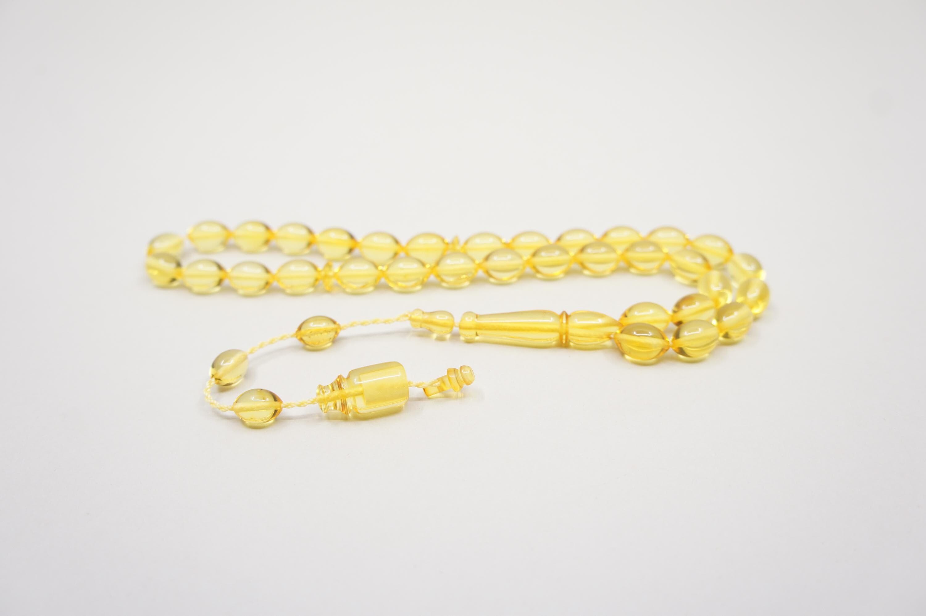 Baltic Amber Prayer Beads: Islamic Muslim Tasbih Rosary, Handmade - image 3