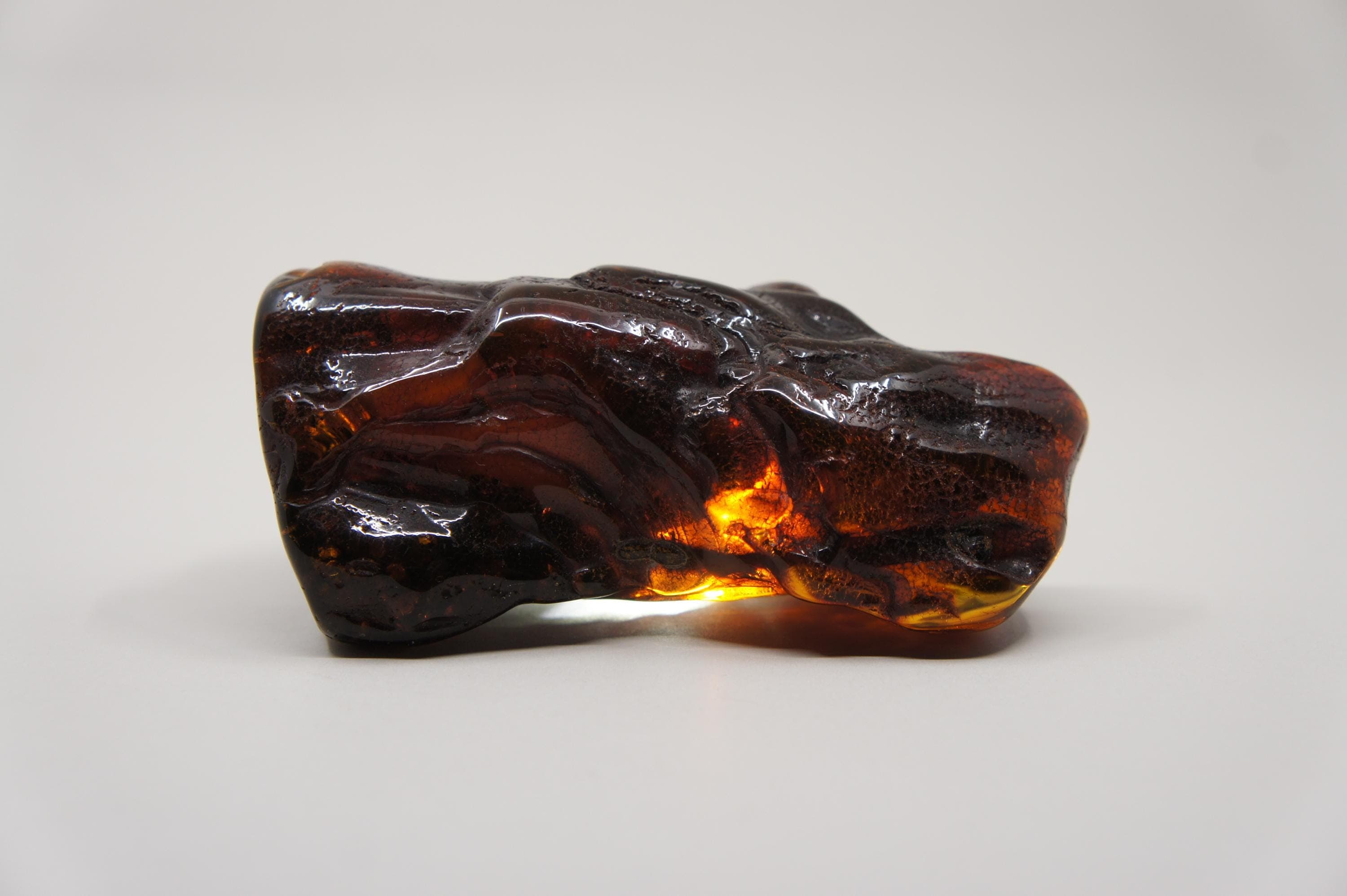 Large Clear Inclusion Baltic Amber Stone, Unique Rectangle Gem, 170 g/5.99 oz/ #2630 - image 4