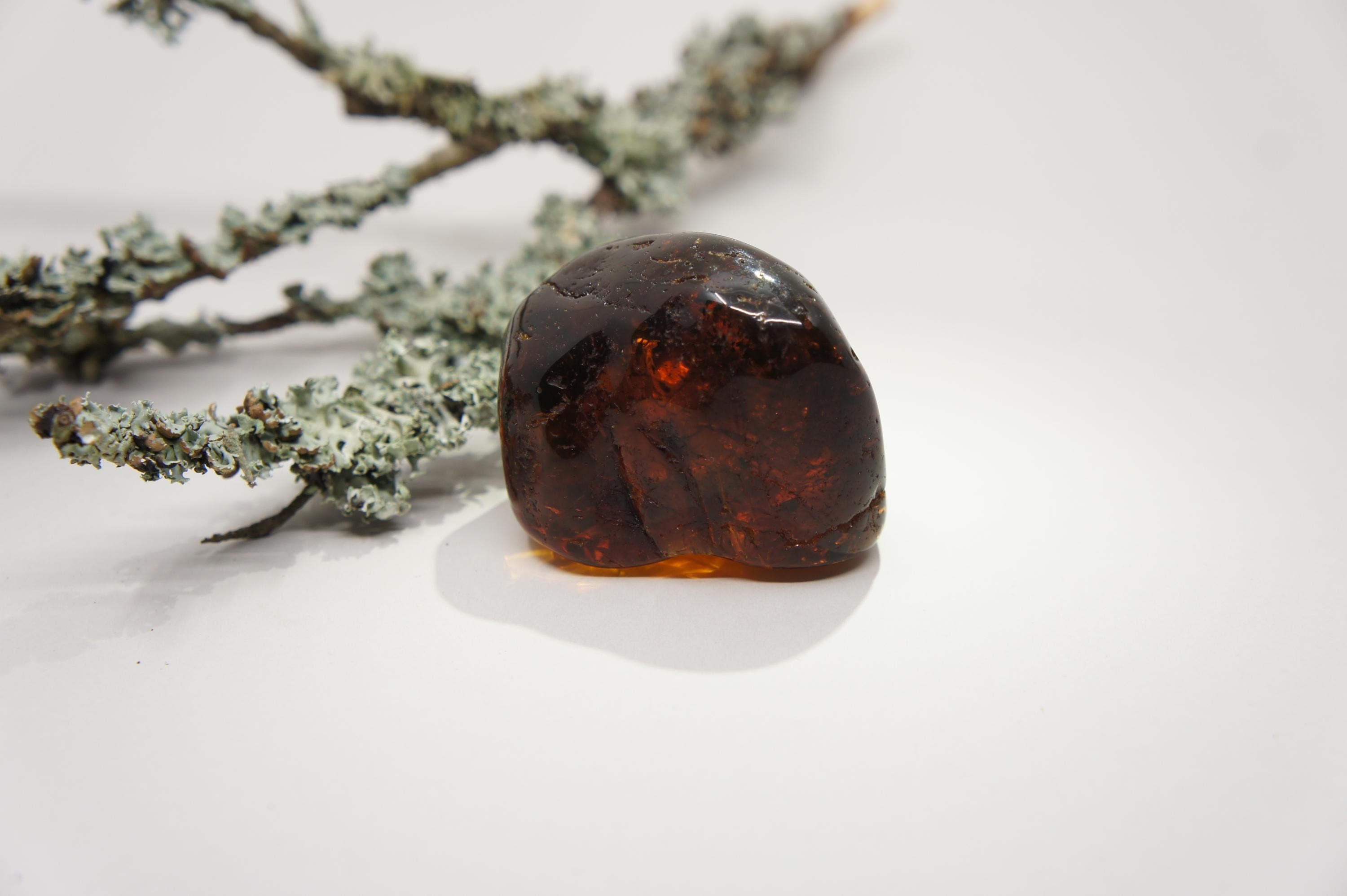 Natural Baltic Amber Stone: Rectangle Gem, Inclusion, Unique Amber Gift (52 g /1.83 oz/), #1837 - image 5