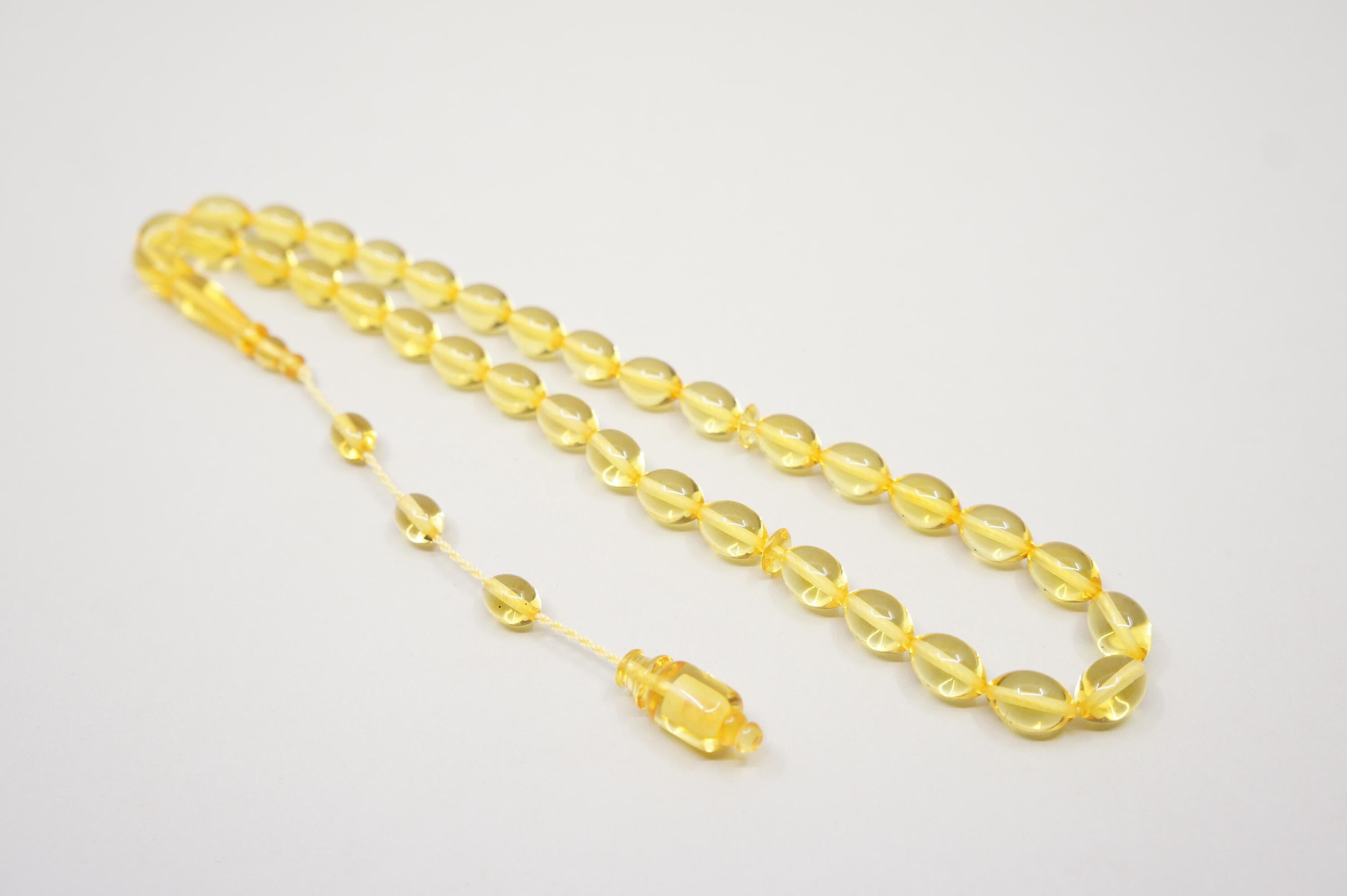 Baltic Amber Prayer Beads: Islamic Muslim Tasbih Rosary, Handmade - image 5