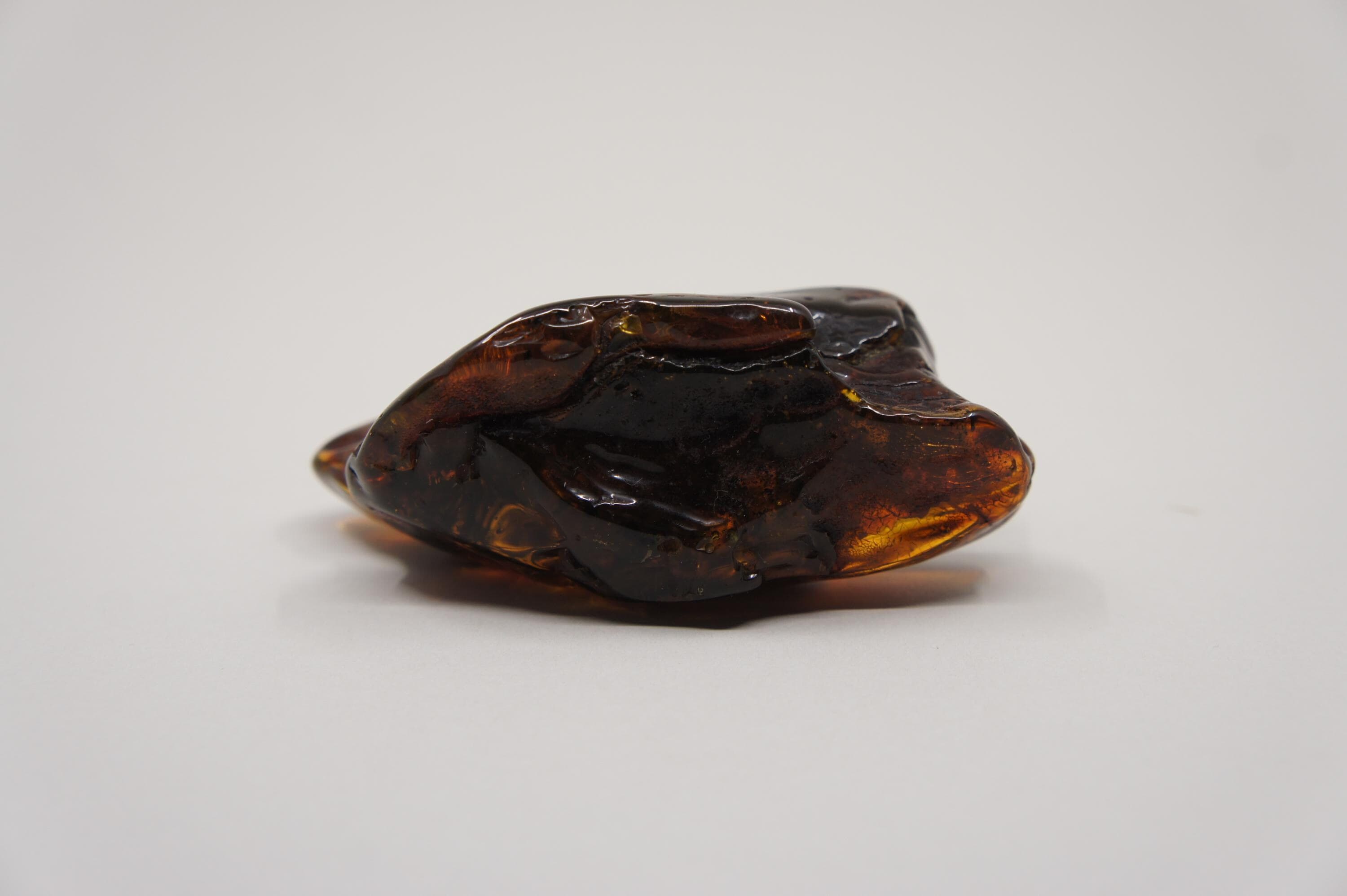 Natural Baltic Amber Stone: Large Black Inclusion Gemstone (75g / 2.64oz) #2499 - image 5