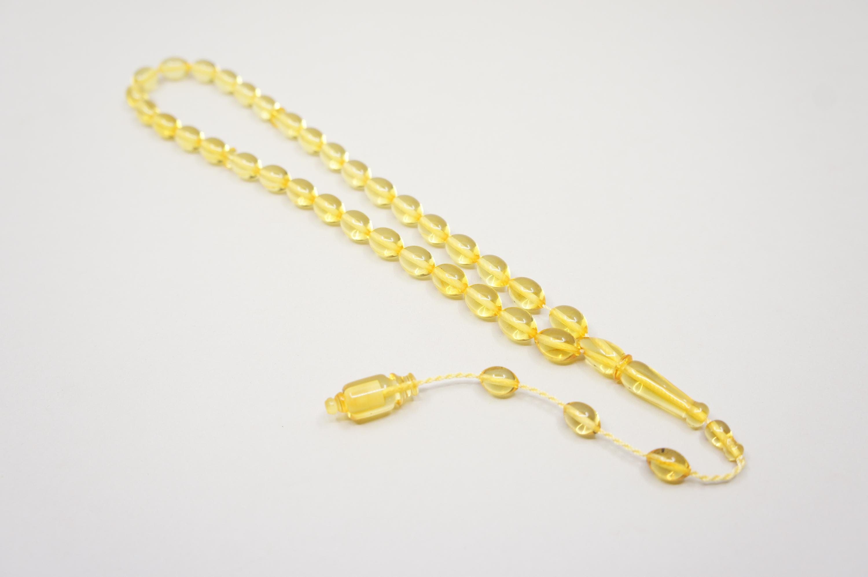 Baltic Amber Prayer Beads: Islamic Muslim Tasbih Rosary, Handmade - image 4