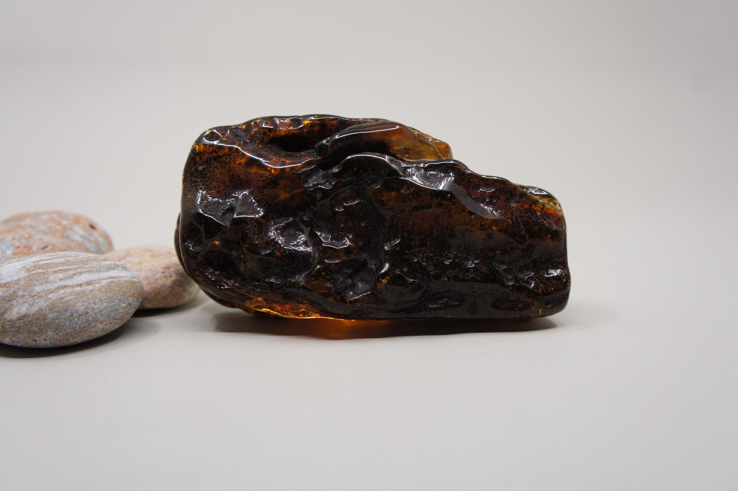Natural Baltic Amber Stone: Rectangle Inclusion Gem, Collectible Souvenir 159 g /5.60 oz/ #2622 - image 4