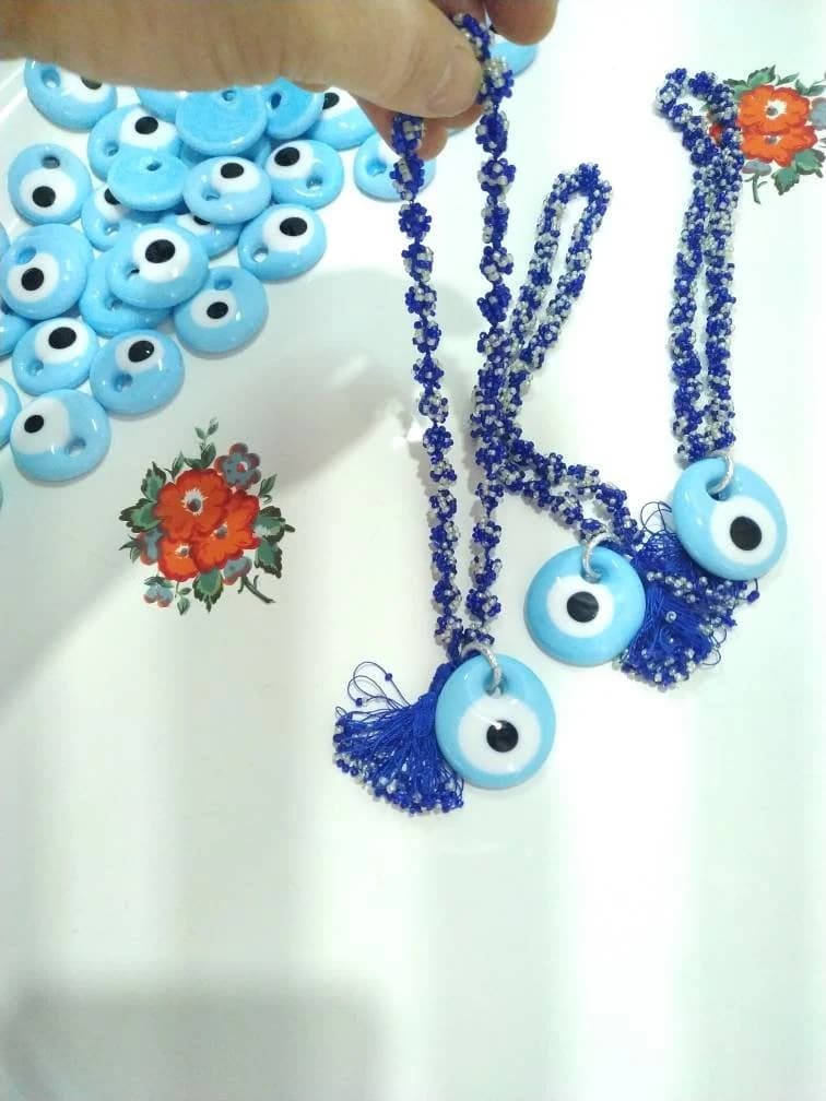 1 pcs Rearview car mirror charm, evil eye keychain, Nazar Bead, Bag Charm Keyring,Turkish evil eye, evil eye car mirror ornament , car gift