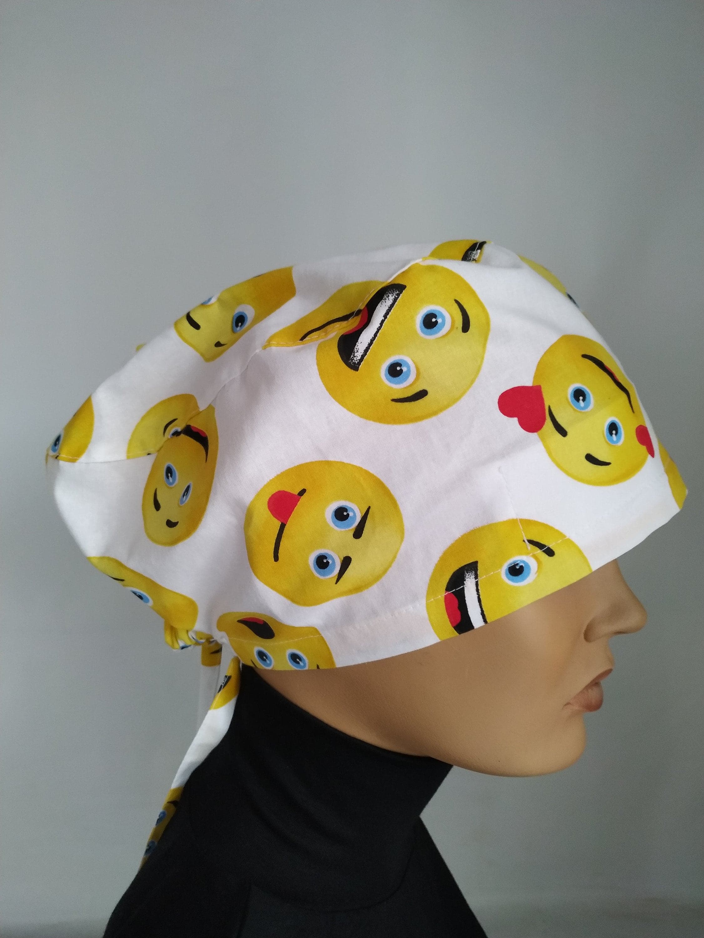 Surgical woman Cap - emoji surgical hat l nurse gift - nurse cap - unisex cap - image 2