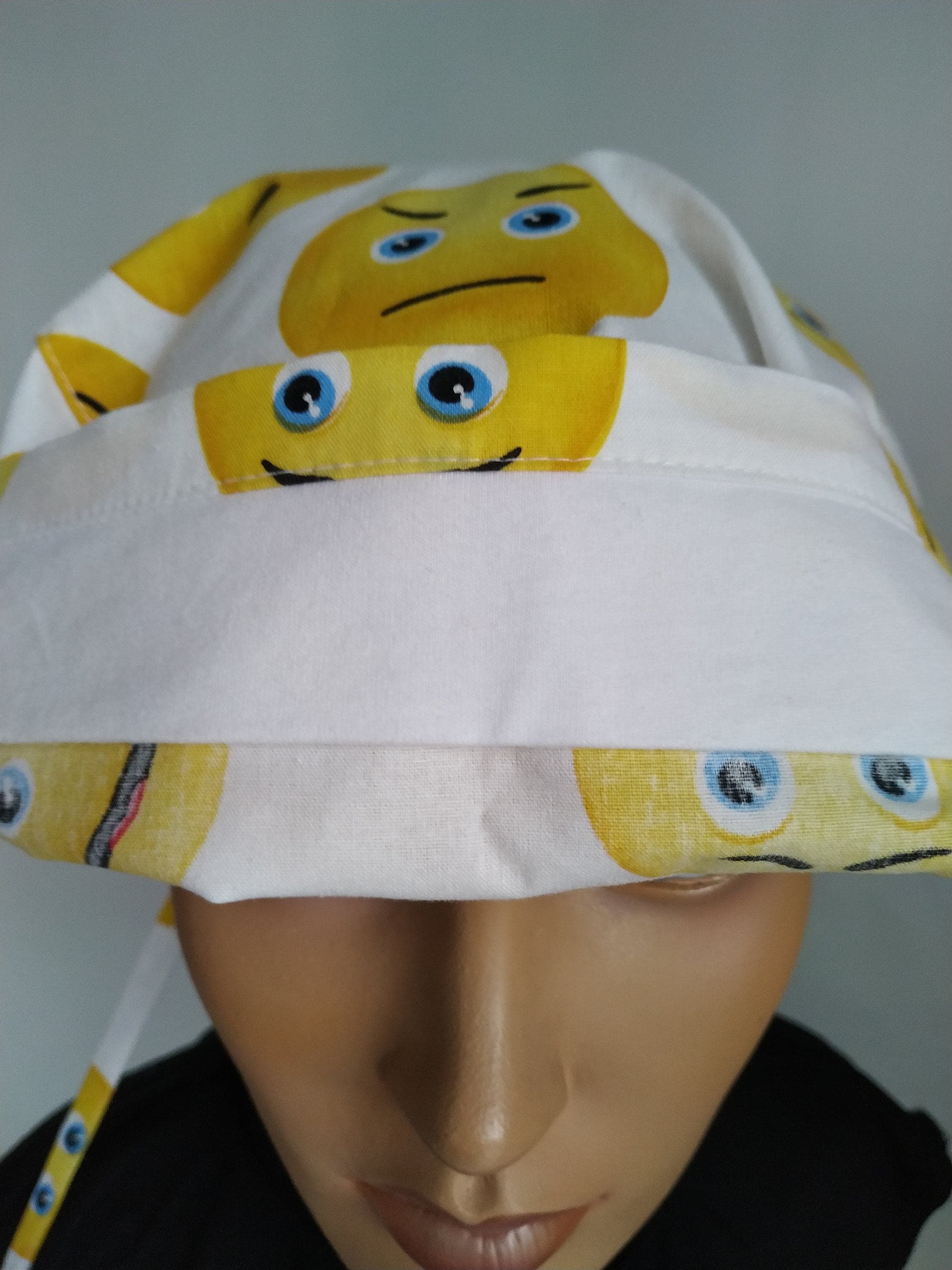 Surgical woman Cap - emoji surgical hat l nurse gift - nurse cap - unisex cap - image 4
