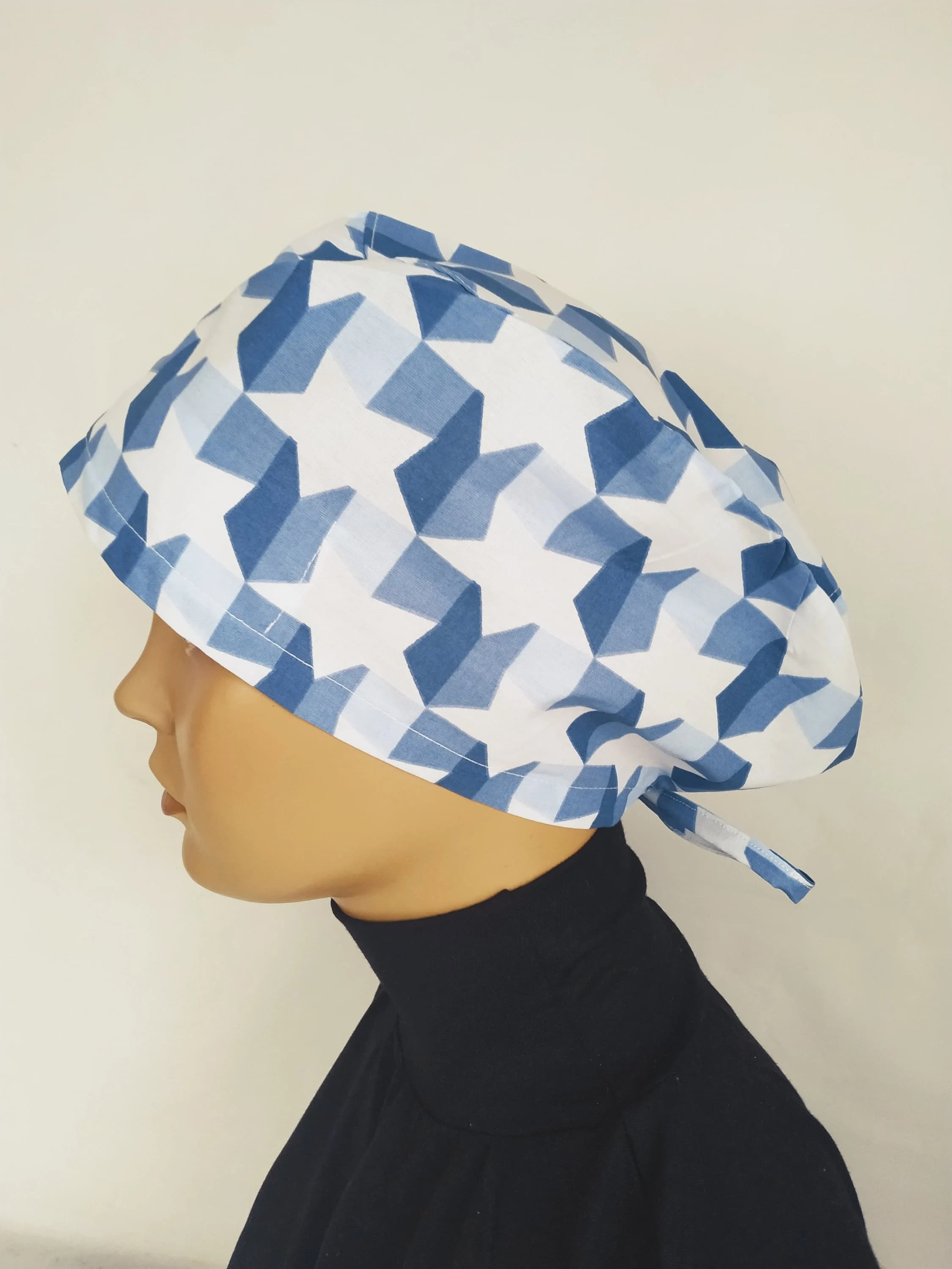 blue unisex cap| surgical cap | Medical cap , adjustable , cotton cap, Chemo cap  l Sweat absorption supplement l red hearts cap