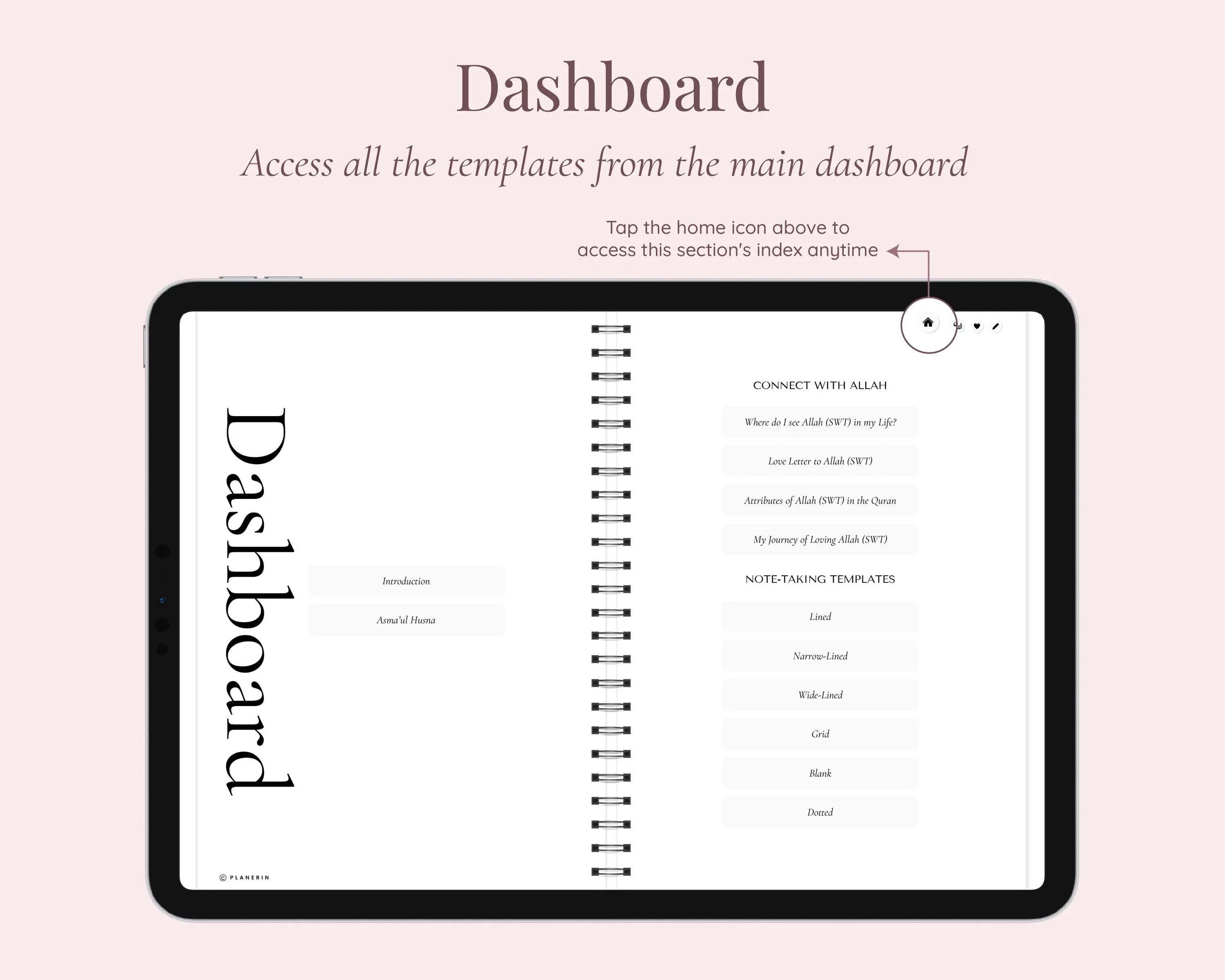 99 Names of Allah digital journal