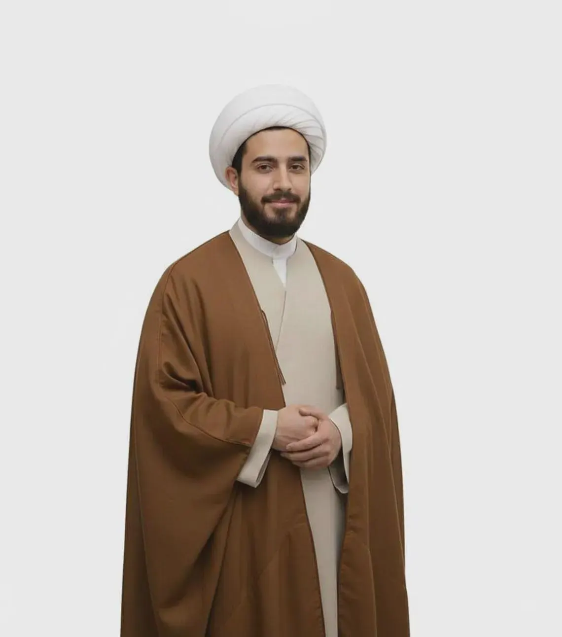 Shia Clergy Qaba Aba Ammama Set, Mens Islamic Scholar Robe, Ulama Qaba Cloak, Wool Blend Abaya, Muslim Clergy Clothing, Shia Turban - image 5