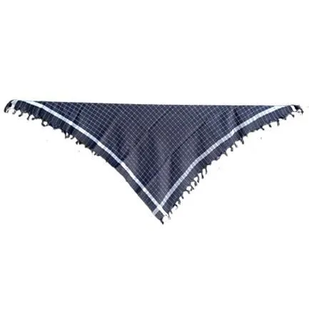 Pack of 5 Black Cotton Keffiyeh Scarf 1x1 Meter Muslim Shemagh Style Head Scarf Soft Lightweight Prayer Shawl Gift for Men Karbala Arbaeen - image 5