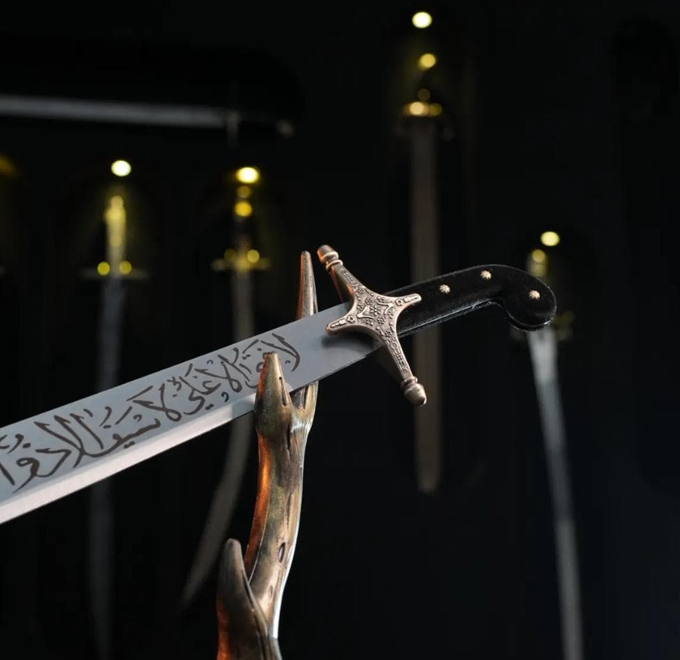 Handmade Zulfiqar Sword Replica | Islamic Steel Wall Decor - image 5