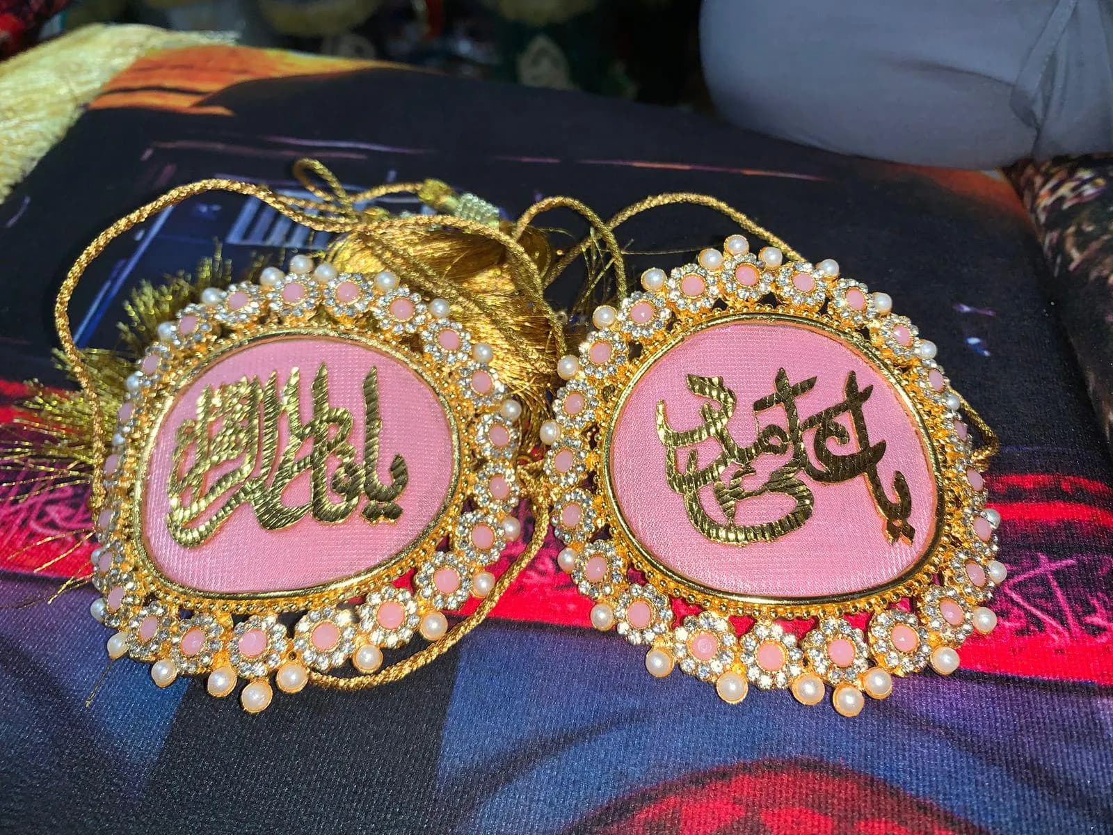 Handcrafted Ya Ali & Fatima Imam Zamin – Islamic Wedding Arm Bands