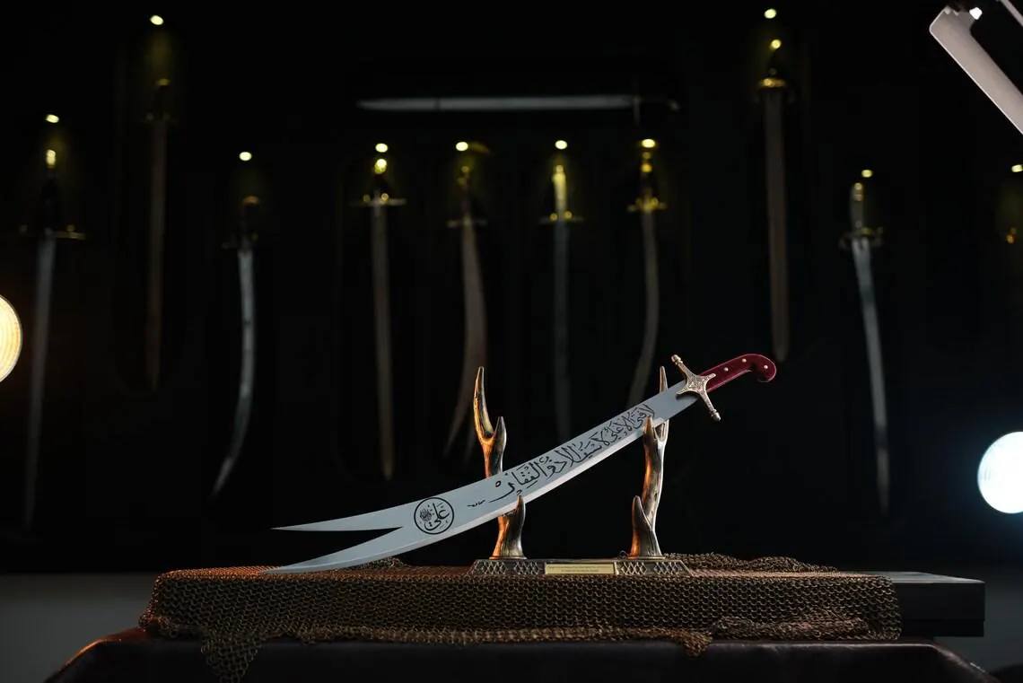 Handmade Zulfiqar Sword Replica | Islamic Steel Wall Decor - image 2