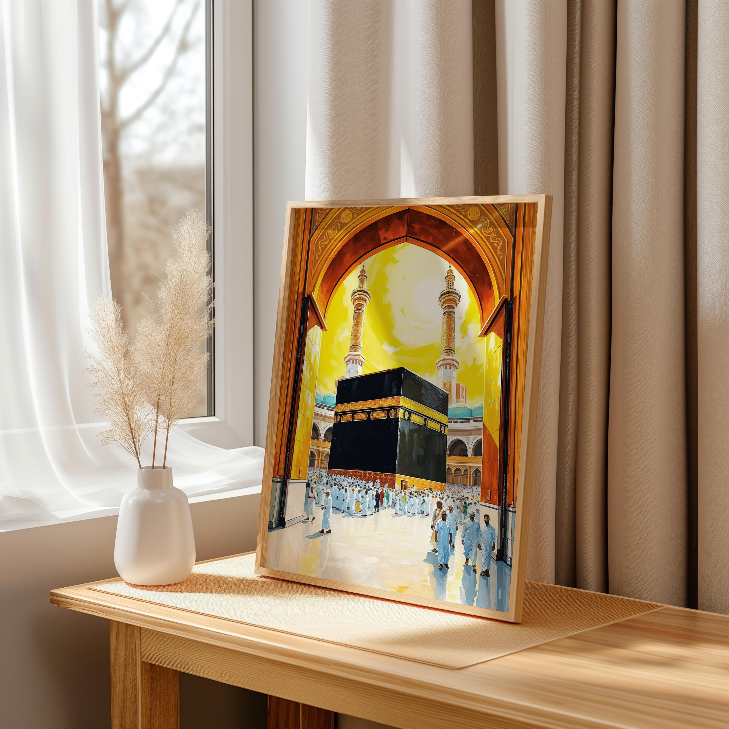 Kaaba Sunlit Archway Print: Islamic Home Decor (Digital Download) - image 4