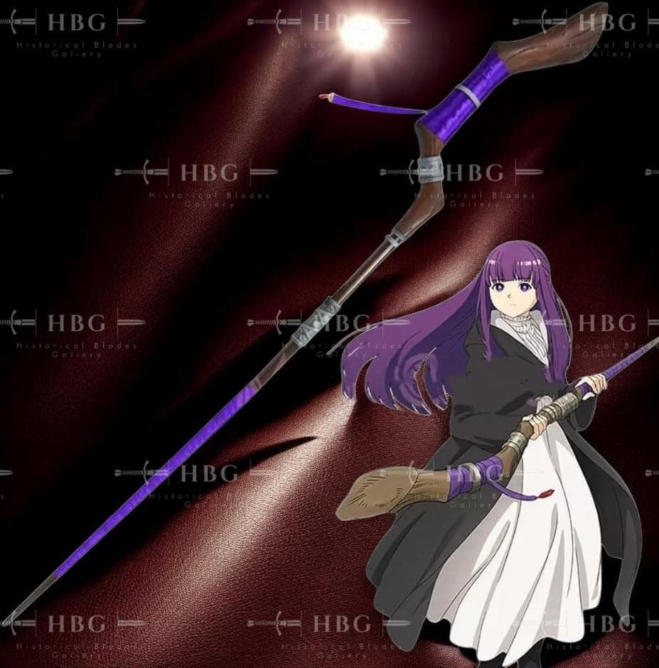 Fern Magic Staff Replica, Frieren Beyond Journey’s End Staff, 145cm PVC Cosplay Prop