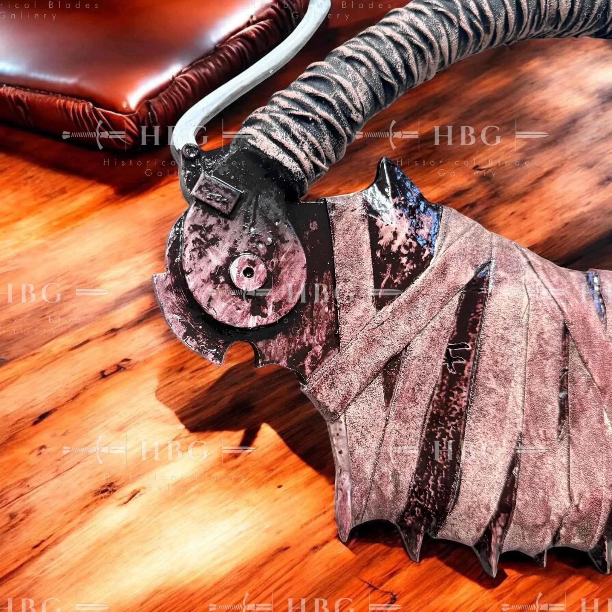 Saw Cleaver Replica, Bloodborne Inspired PVC Cosplay Prop, 24in Fantasy Display - image 3