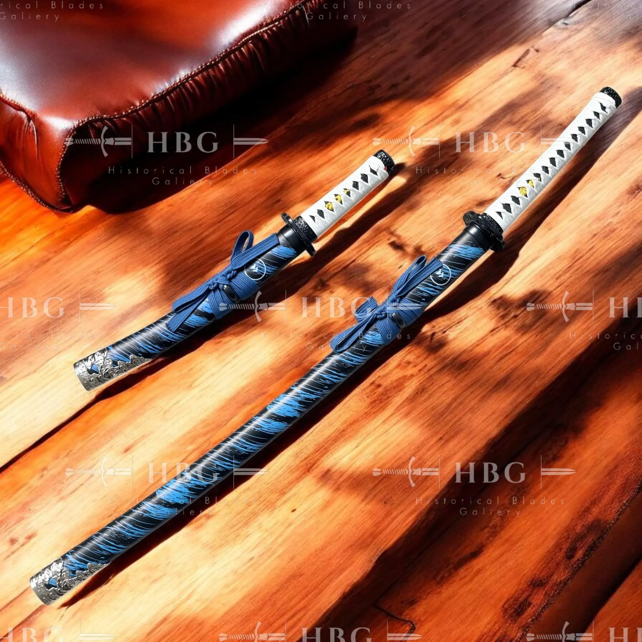 Ghost of Tsushima Sword Set, Sakai Katana and Tanto Replica, Samurai Cosplay Display