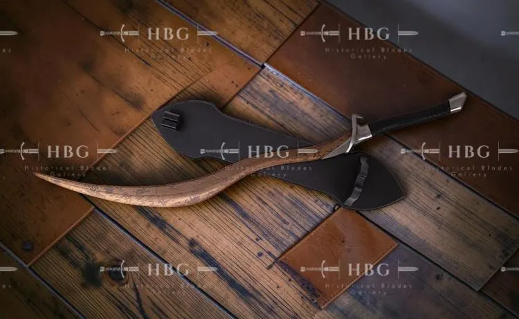Bloodhound Fang Replica, Elden Ring Sword, Curved Metal Display Sword, 120cm or 84cm, Cosplay Prop, Gaming Collectible - image 4