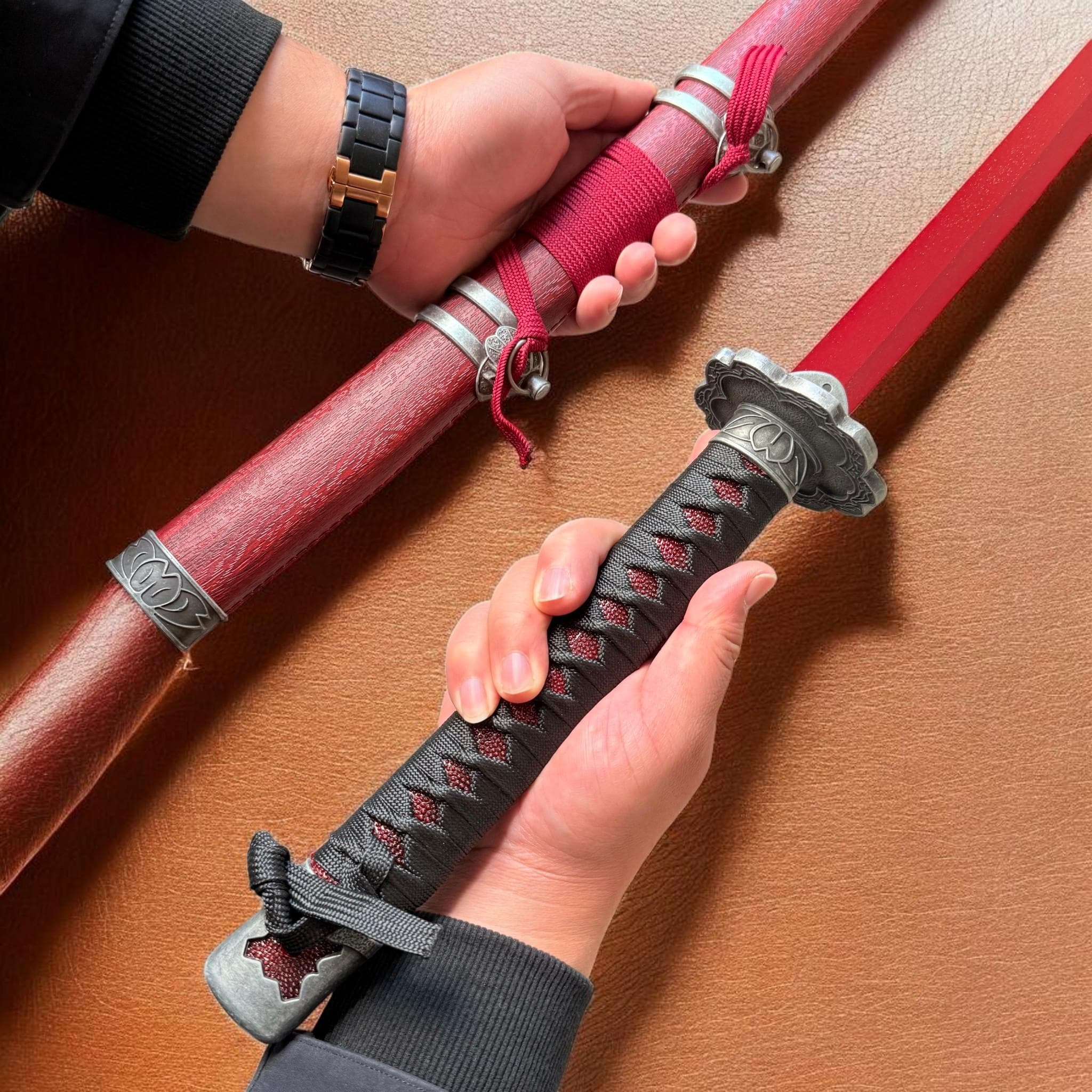Mortal Blade Replica, Sekiro Fushigiri Katana, 40in Metal Cosplay Display Sword - image 2