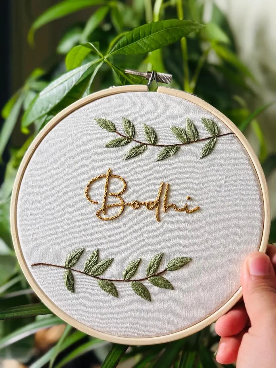 Custom Baby Name Embroidery Hoop-Nursery Wall Art Decor-Baby Announcement Embroidery Sign-Personalized Newborn Gift- Custom Baby Shower Gift