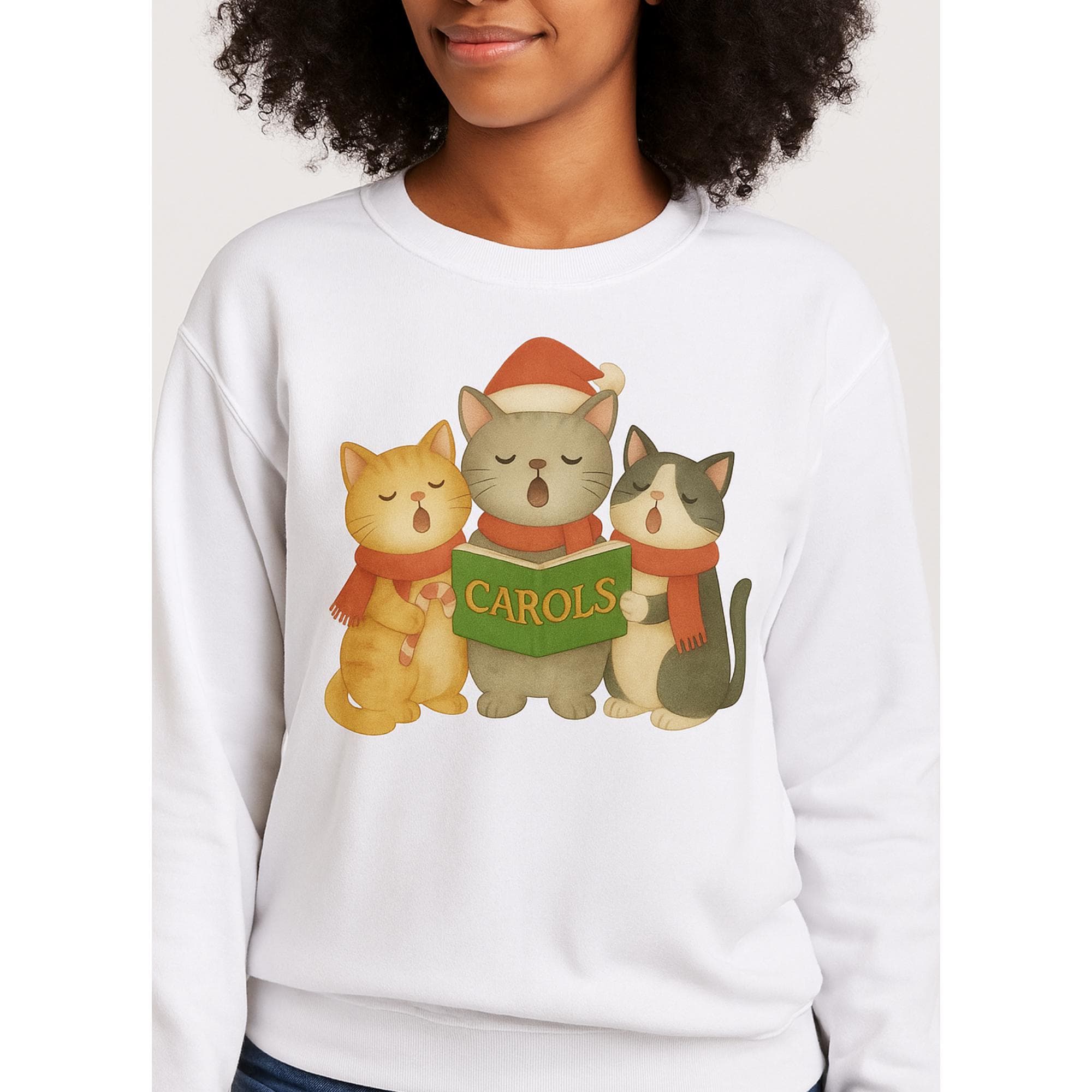Watercolor Christmas Cat Clipart | Holiday Animal Art (PNG) - image 5