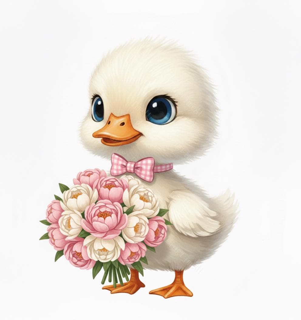9 Spring Duckling Clipart Bundle, Cute Baby Duck PNG, Farm Animal Clipart, Seasonal Clipart, Scrap Book, Junk Journal, Digital Download - image 3