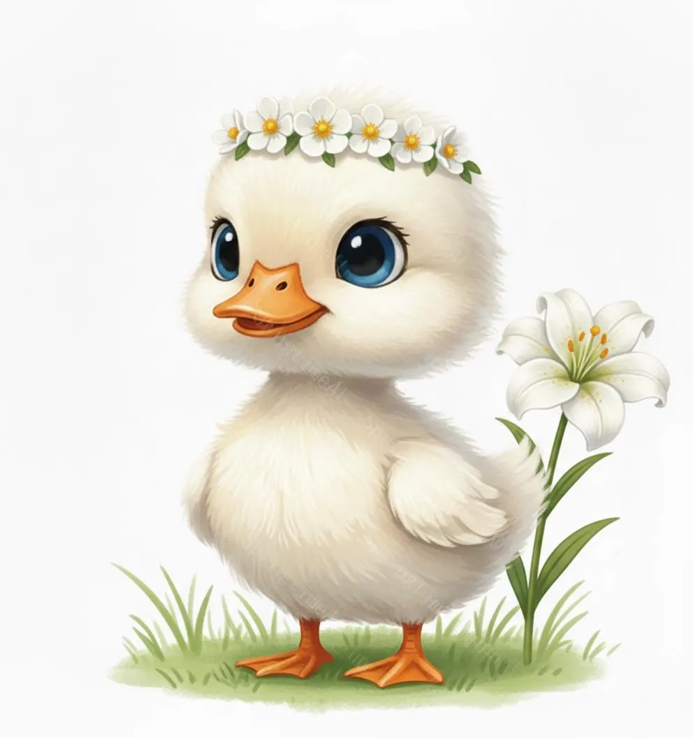 9 Spring Duckling Clipart Bundle, Cute Baby Duck PNG, Farm Animal Clipart, Seasonal Clipart, Scrap Book, Junk Journal, Digital Download - image 2