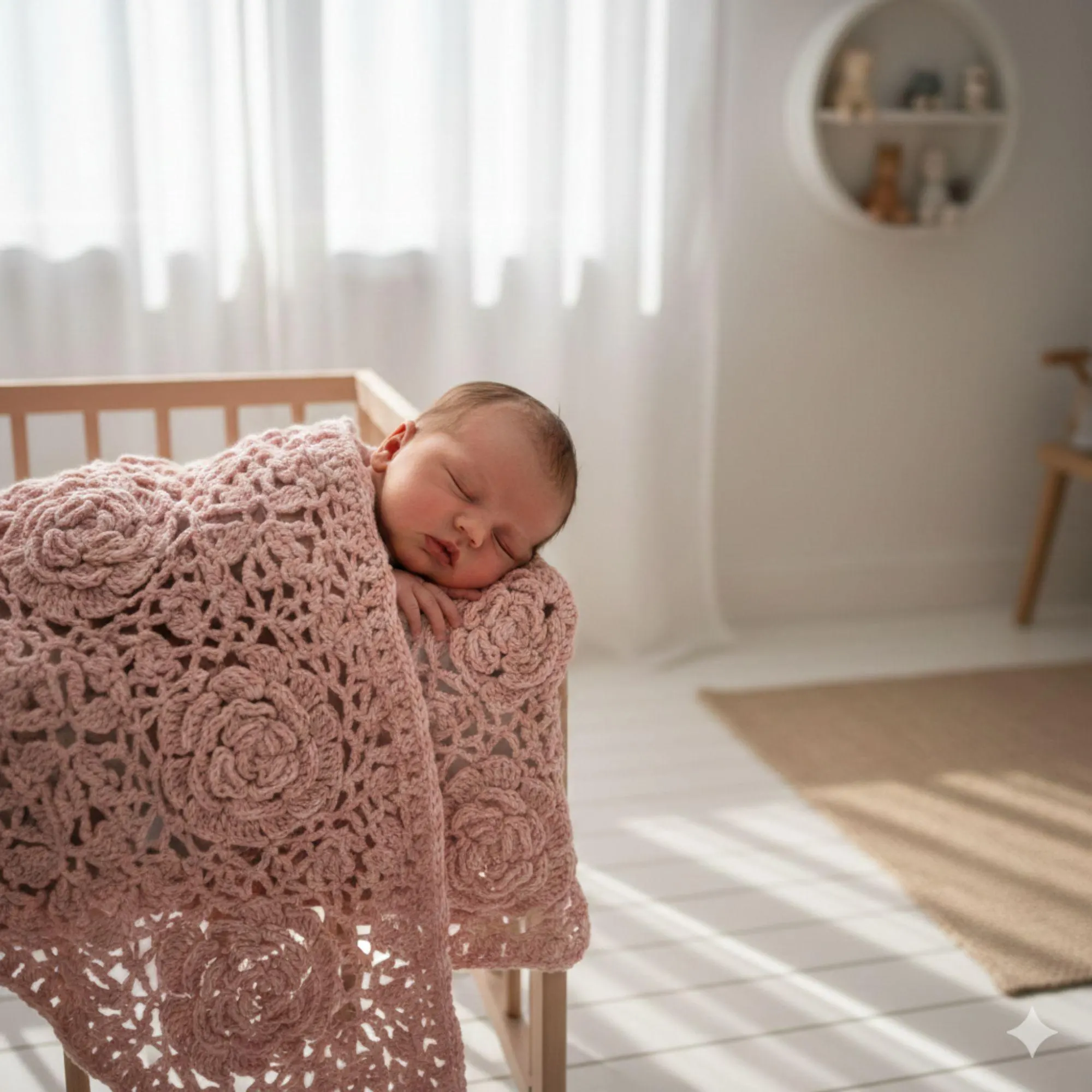 Crochet Baby Cocoon Pattern with Lace Blanket | Newborn Photo Prop | Baby Sleep Sack PDF - image 5