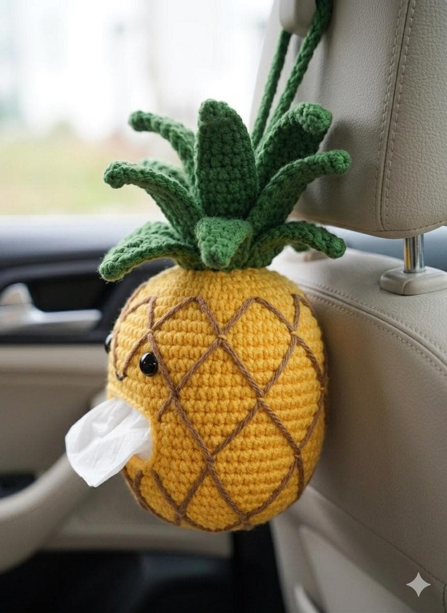 Fruity Crochet Tissue Holder Pattern Bundle | Amigurumi Car Decor PDF - image 3