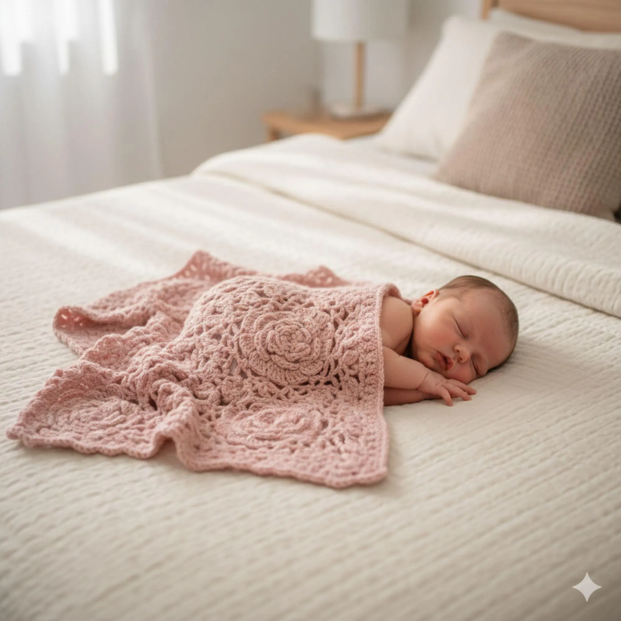 Crochet Baby Cocoon Pattern with Lace Blanket | Newborn Photo Prop | Baby Sleep Sack PDF