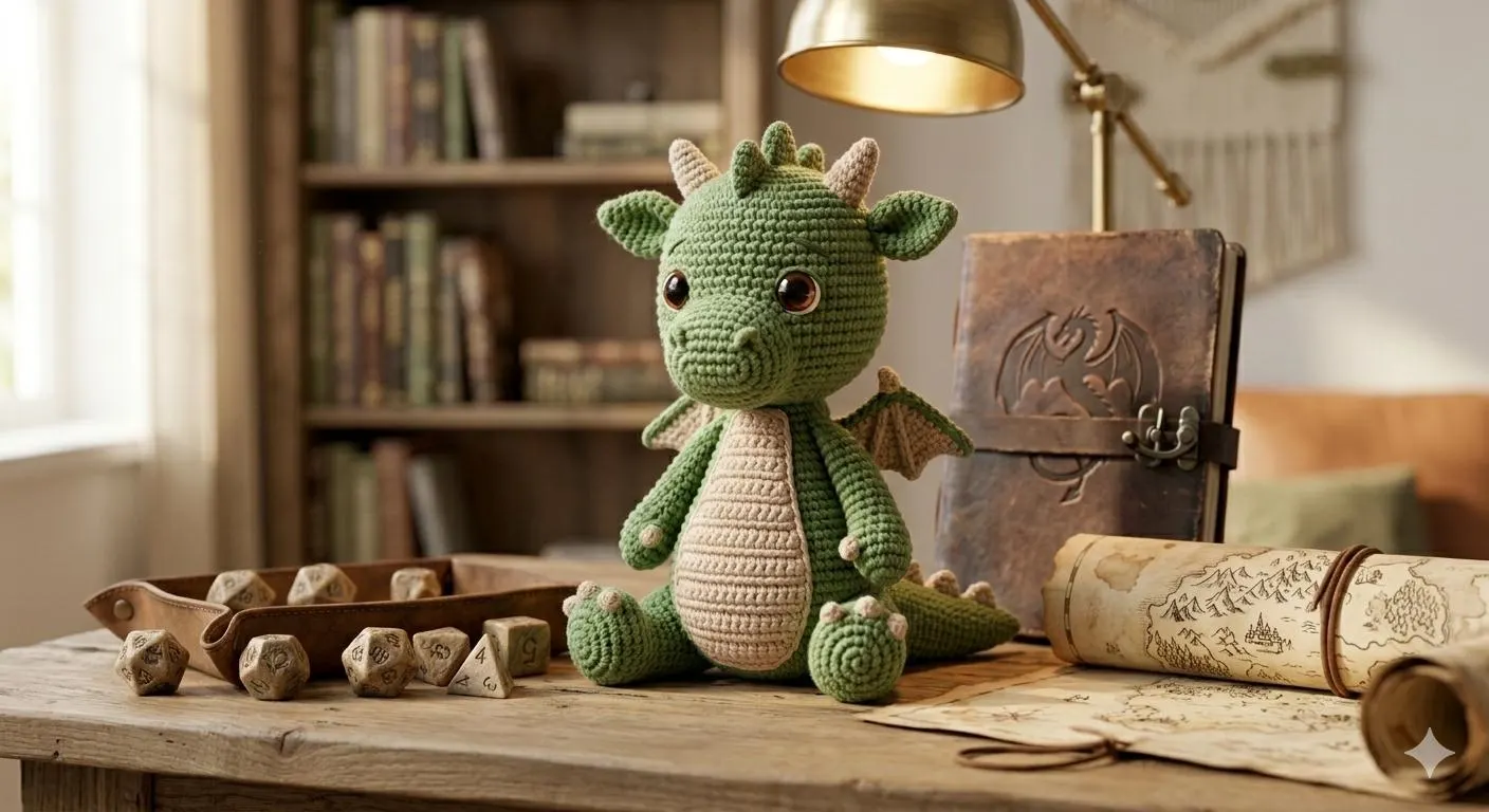 Little Hearth Dragon Crochet Pattern – Amigurumi Plush Toy PDF (Digital Download) - image 5