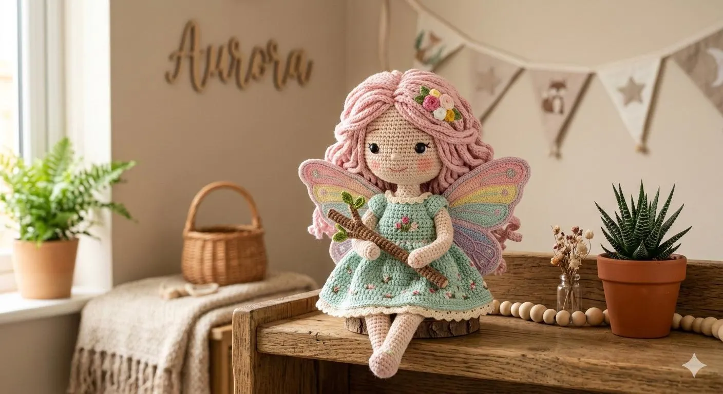 Whispering Meadow Fairy Amigurumi Crochet Pattern (PDF) • Woodland Sitting Doll Instructions - image 5