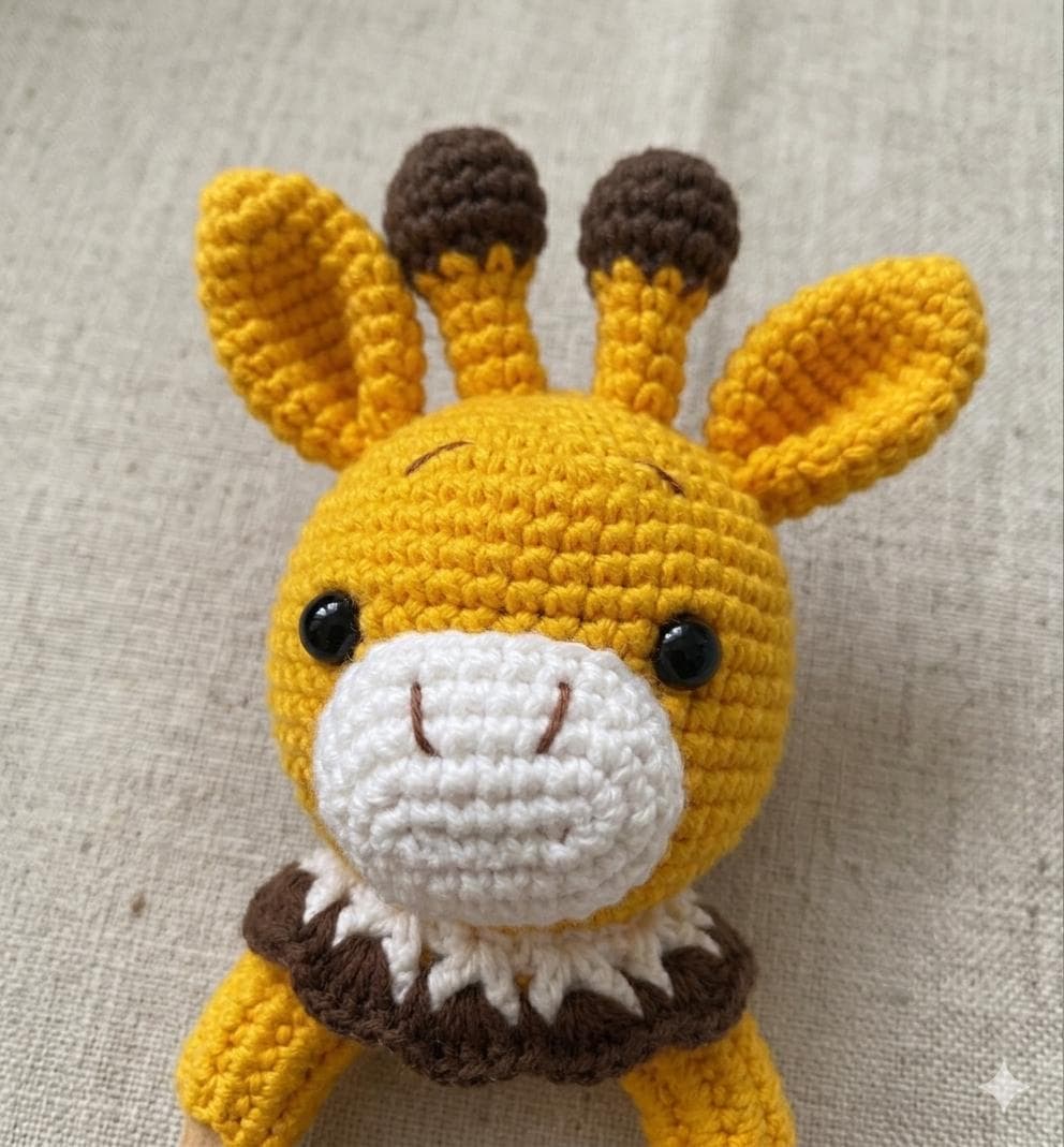 Giraffe Baby Gift Crochet Pattern Bundle | Amigurumi Rattle Teething Ring Pacifier Clip Set | Beginner Friendly PDF Pattern - image 5