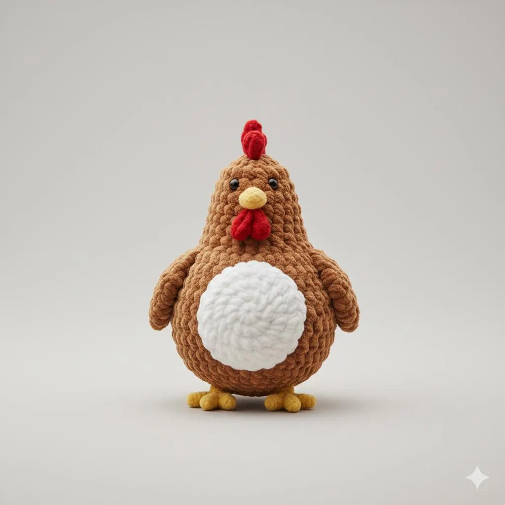 Harvest Hearth Rooster Amigurumi Crochet Pattern – Farmhouse Chicken Plush Toy PDF - image 4
