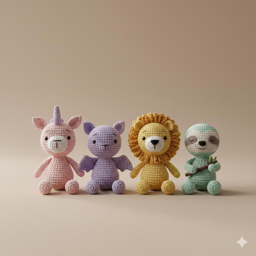 Woodland Animal Amigurumi Crochet Pattern Collection (PDF)