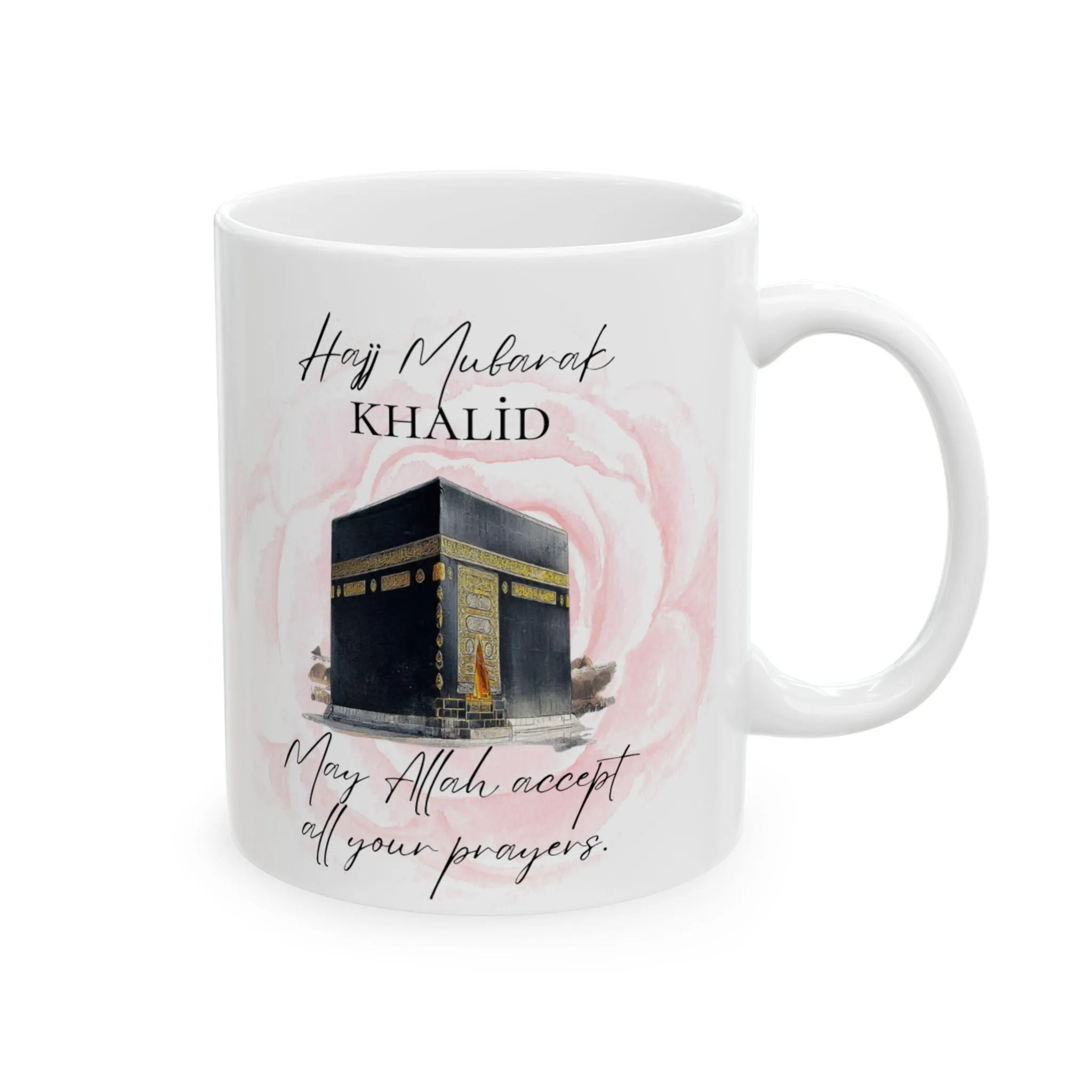 Personalised Name Hajj or Umrah Mug | Custom Muslim Gift | Kaaba Mug | Hajj Mubarak / Umrah Mubarak | Islamic Gift for Pilgrims | Duaa Mug - image 5