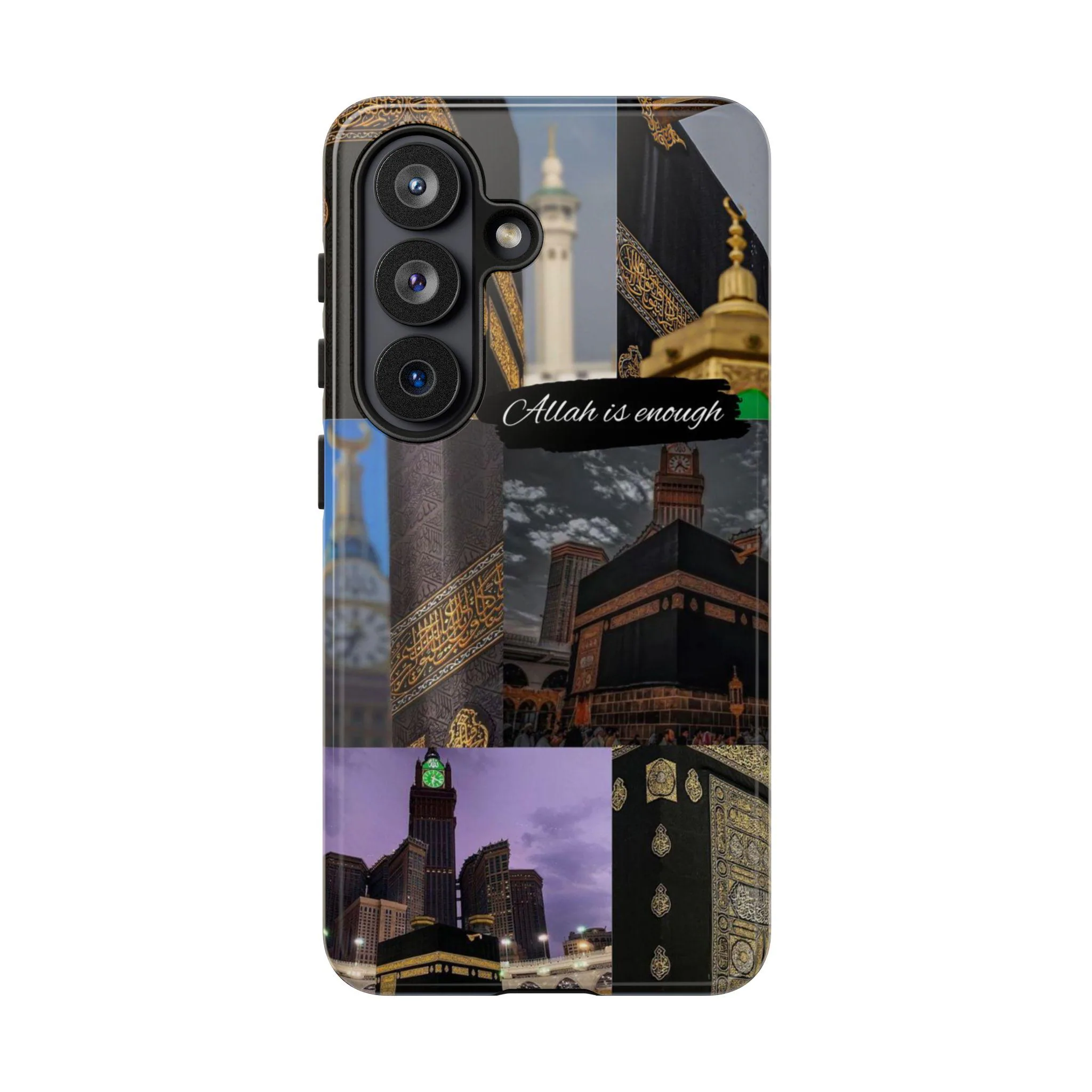 Allah Is Enough Kaaba Photo Collage Tough Phone Case | Mecca Clock Tower Islamic iPhone Samsung | Muslim Gift - image 4