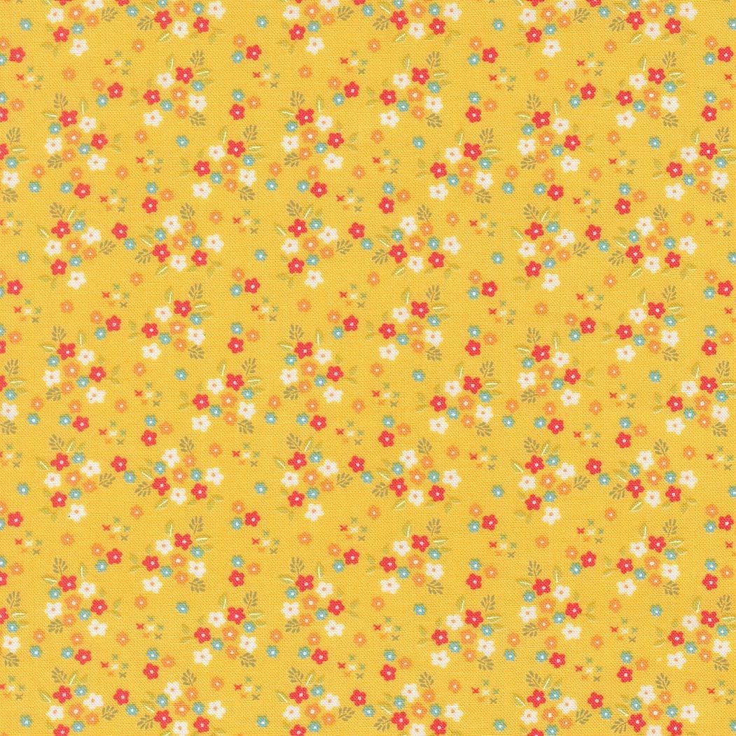Posie Dainty Buttercup from Delightfully Yours Collection by Sherri & Chelsi for Moda Fabrics