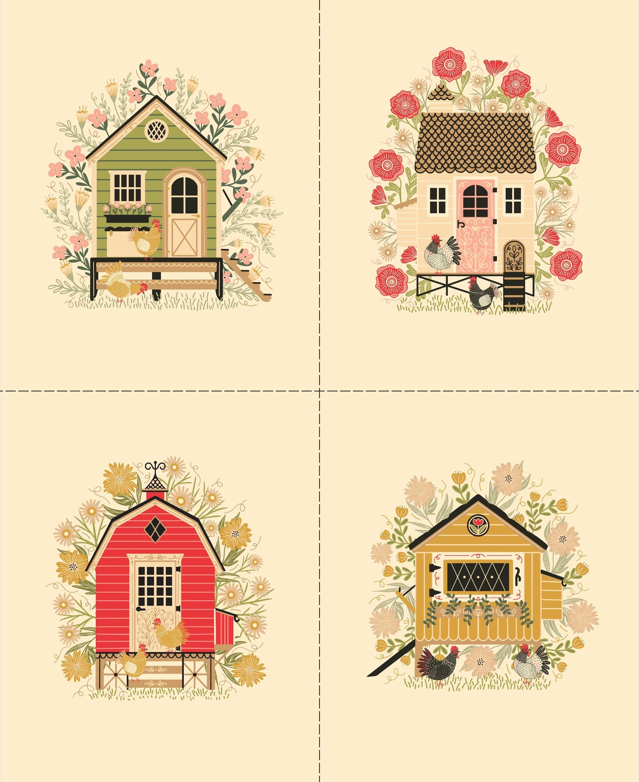 The Henhouse Panel from The Henhouse Collection by Gingiber for Moda Fabrics - image 3