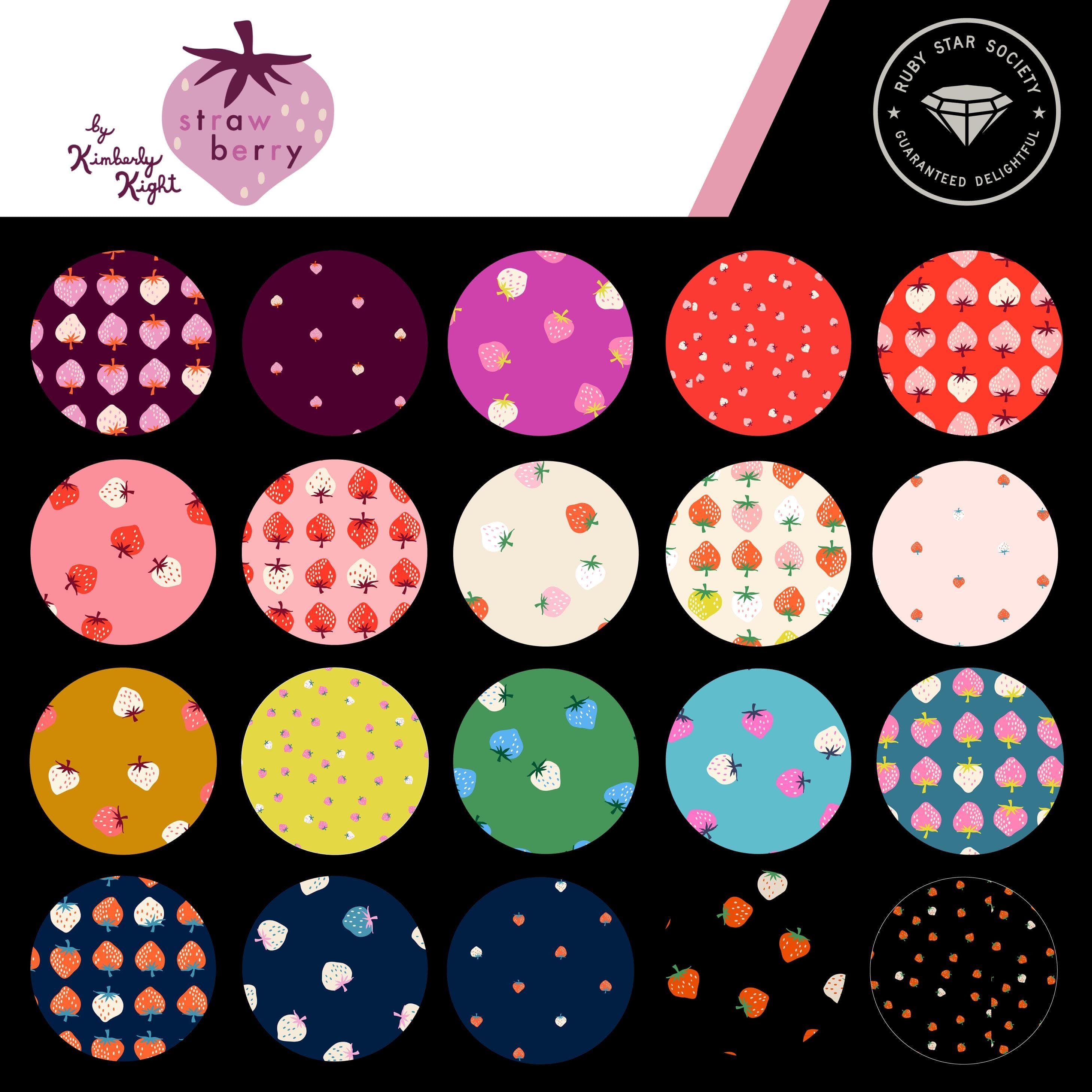 Strawberry Charm Pack by Kim Kight for Ruby Star Society - image 3