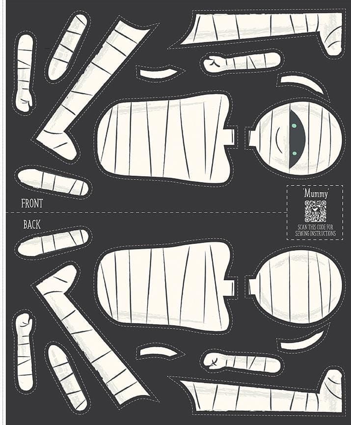 Mummy Panel from Frank & Friends Collection by My Mind's Eye for Riley Blake Designs - image 3